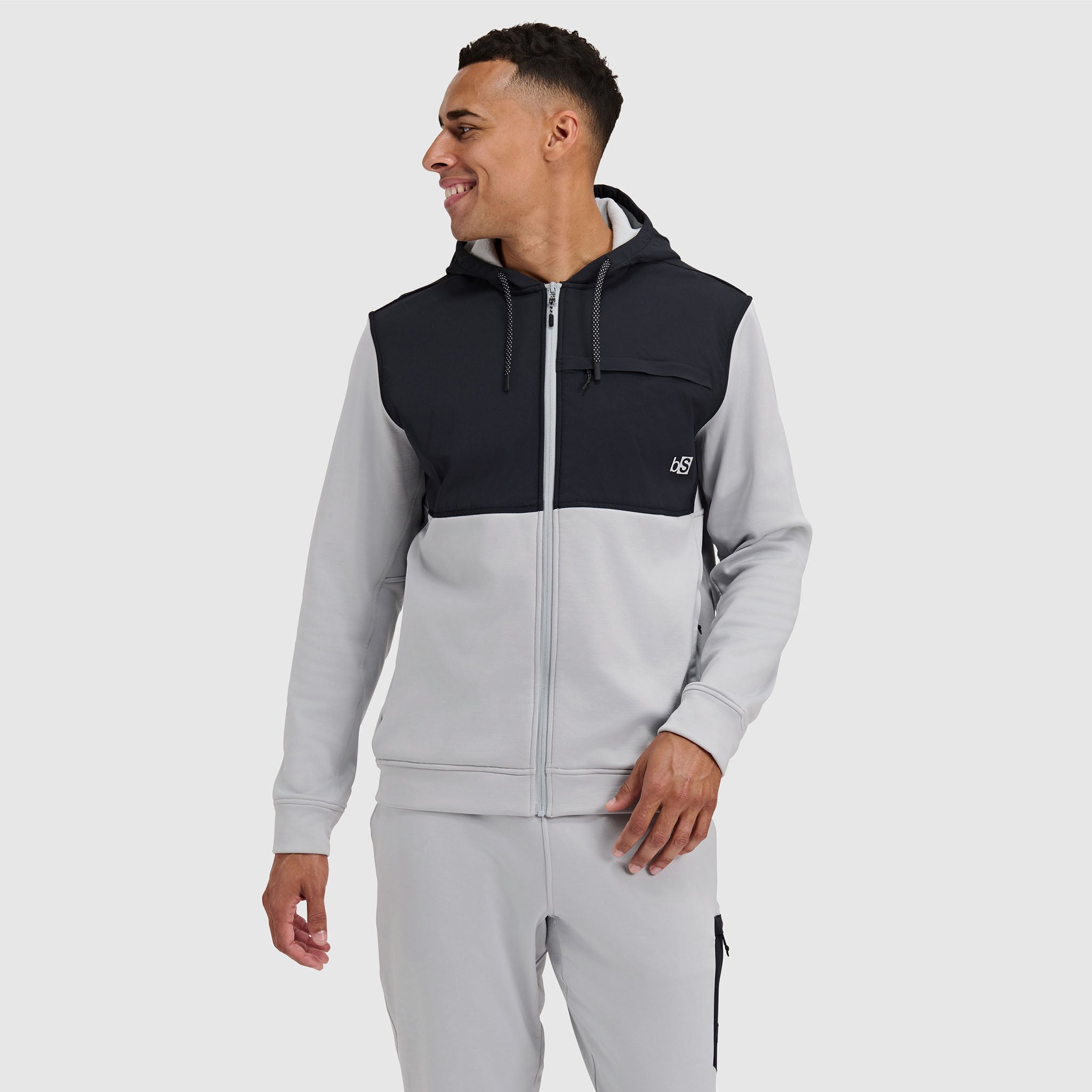 BlackStrap Mens Spectrum Full Zip Hoodie #color_ash