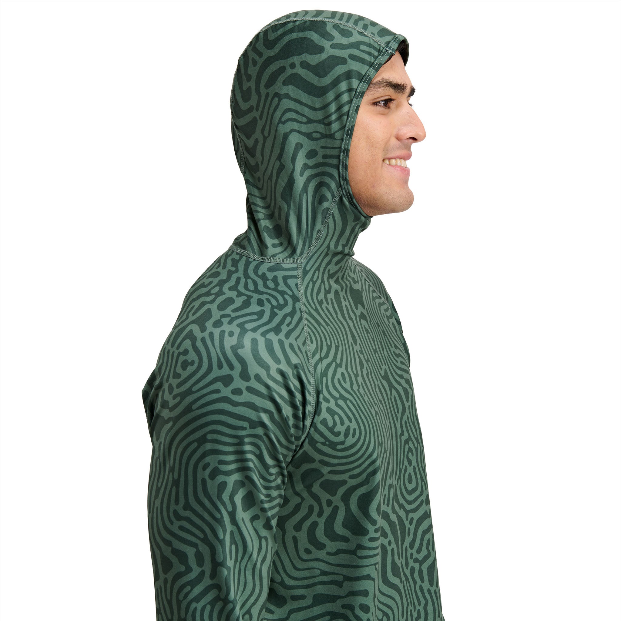 Men's Summit Base Layer Hoodie BlackStrap #color_inprint obsidian