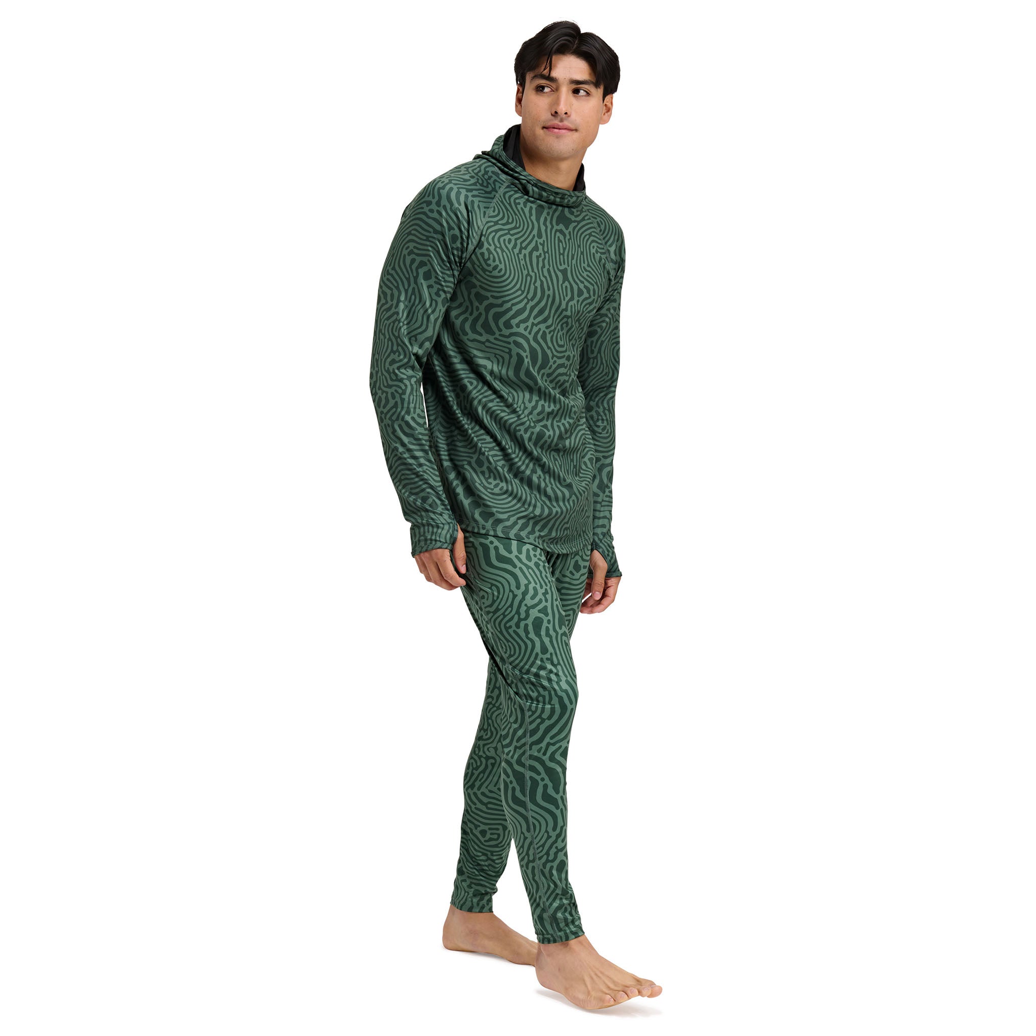 Men's Summit Base Layer Hoodie BlackStrap #color_inprint obsidian