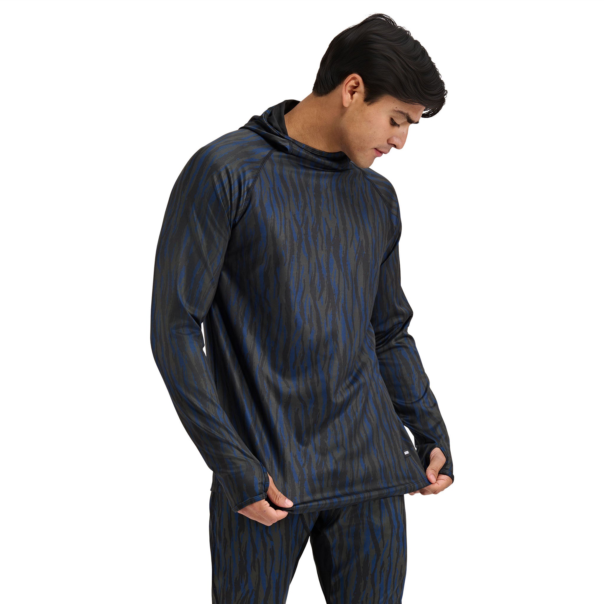 Men's Summit Base Layer Hoodie BlackStrap #color_pondy deschutes