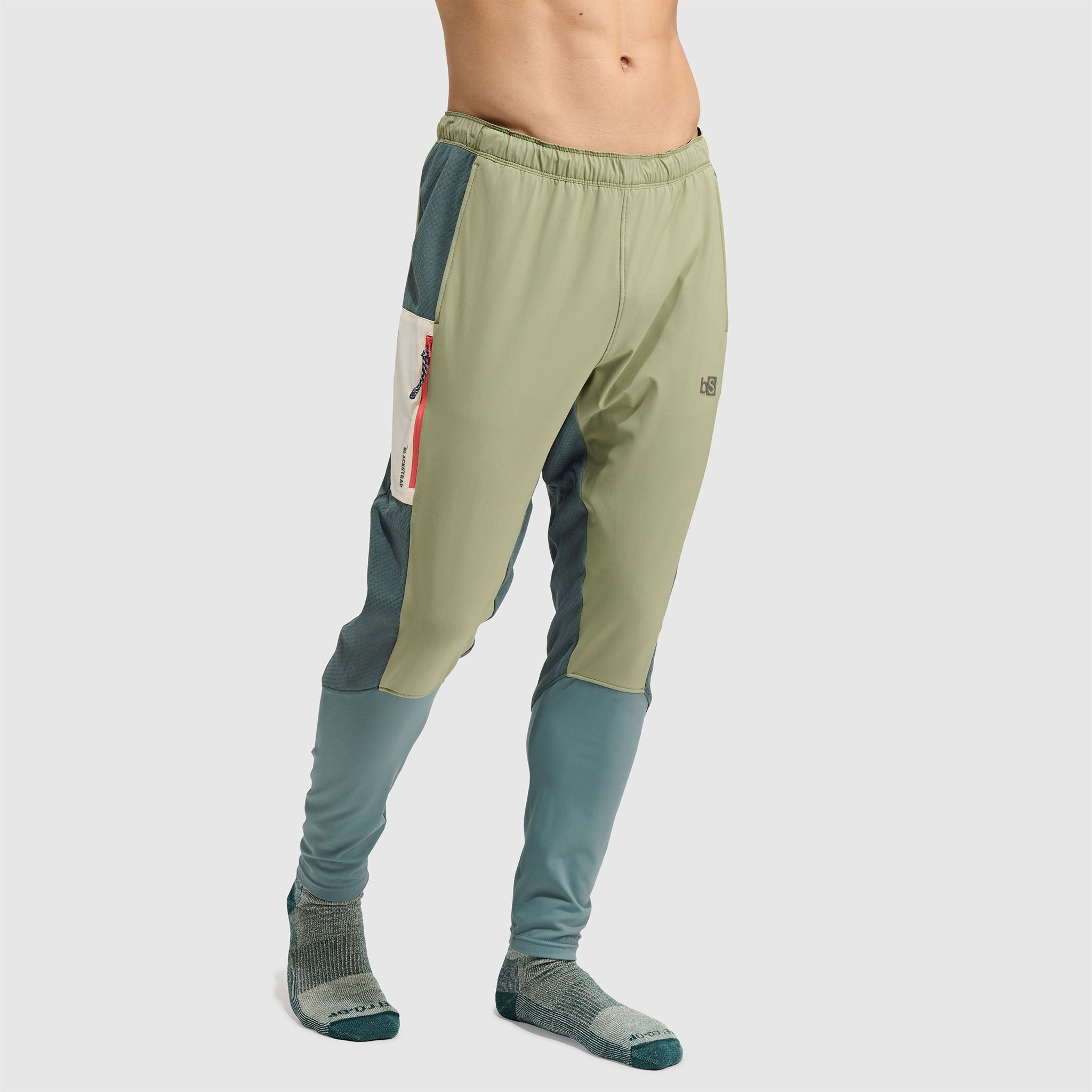 BlackStrap Mens Tribrid Grid Fleece Pant #color_sagebrush
