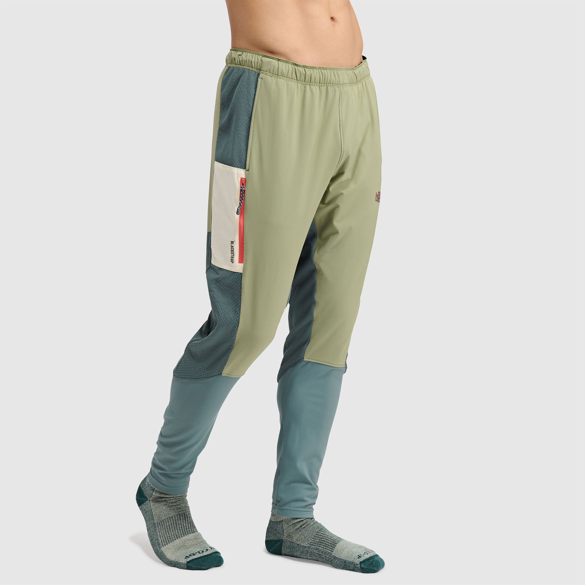 BlackStrap Mens Tribrid Grid Fleece Pant #color_sagebrush
