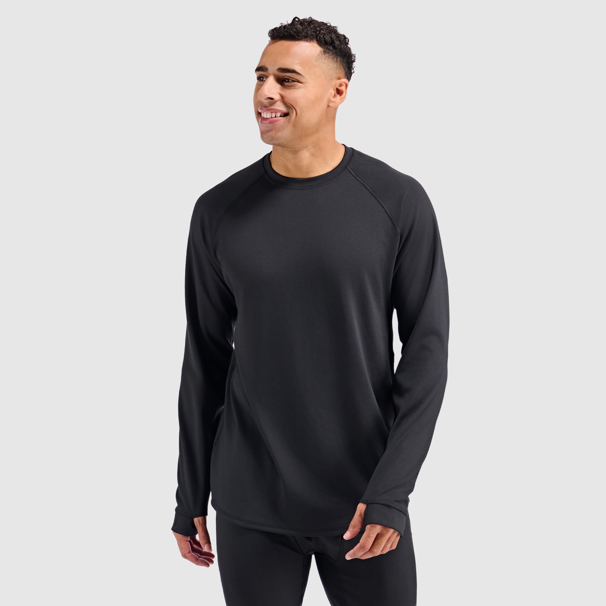 BlackStrap Men's Vista Baselayer Crewneck Long Sleeve #color_black