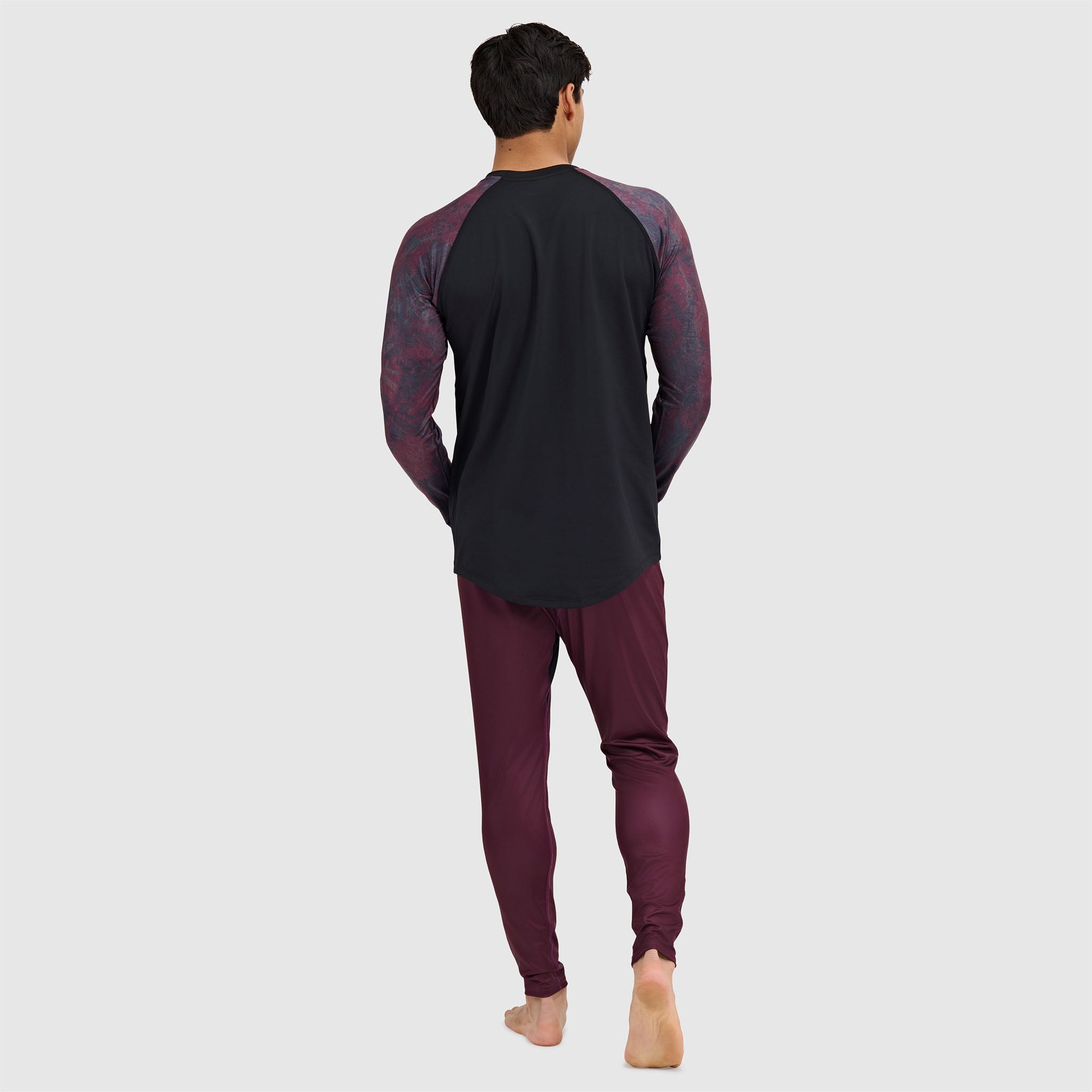 BlackStrap Men's Vista Baselayer Crewneck Long Sleeve #color_pulse-cherry