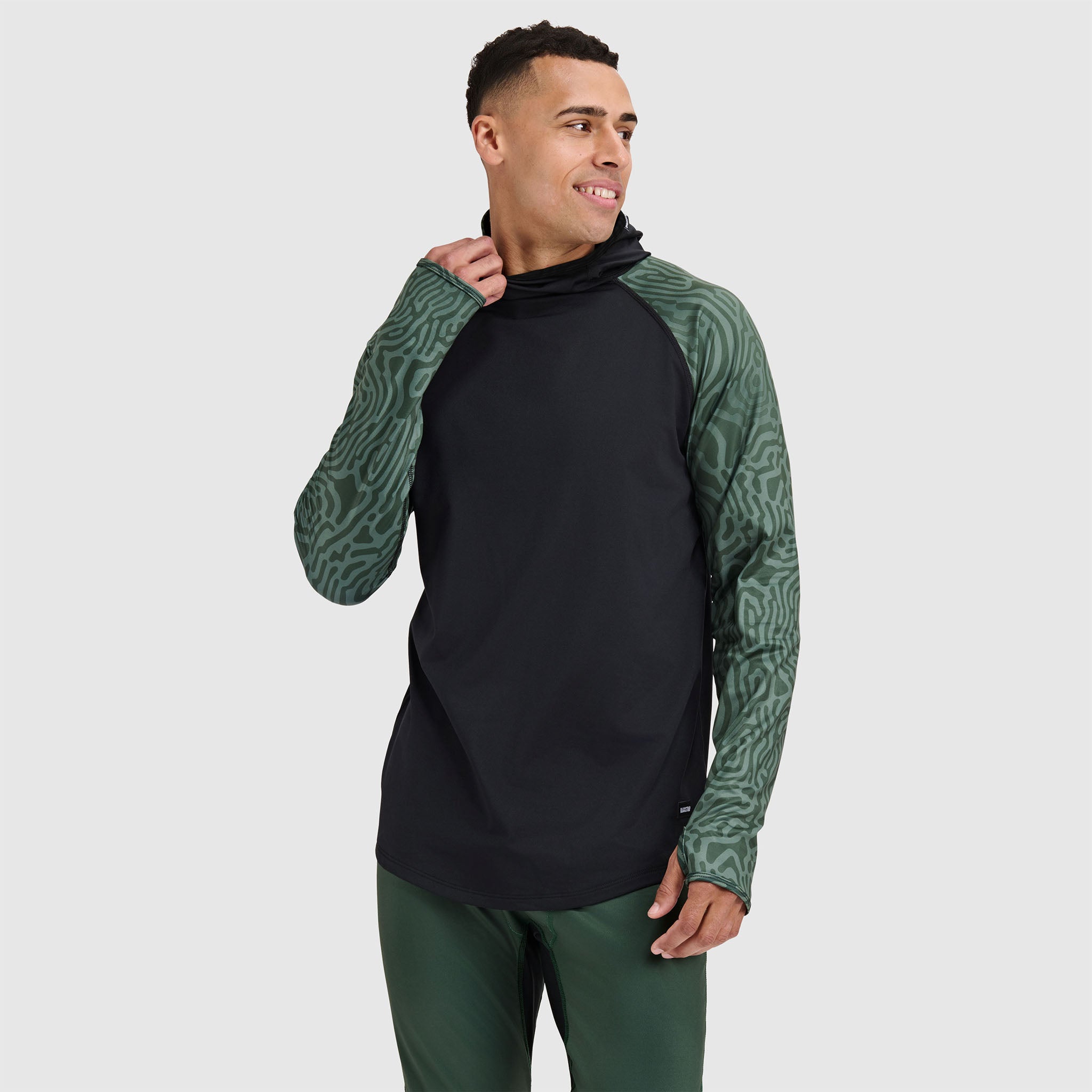 BlackStrap Men's Vista Baselayer Hoodie #color_inprint-obsidian
