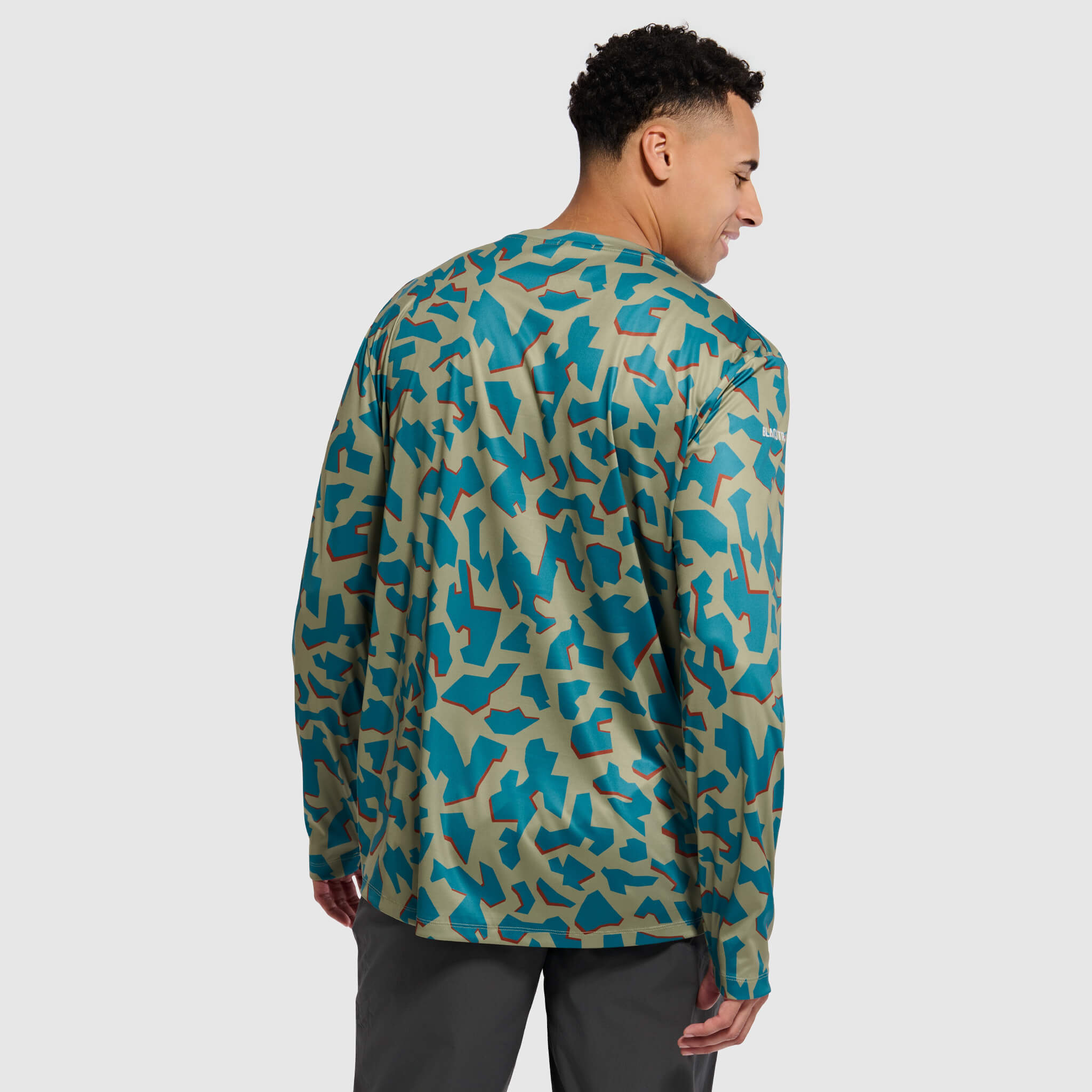Men's Brackish Crewneck Long Sleeve BlackStrap #color_dimentical sagebrush