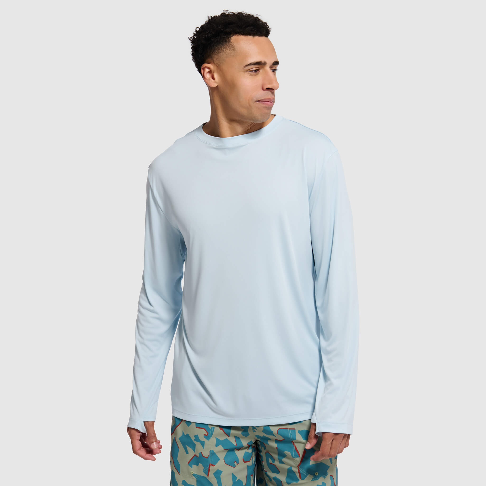 Men's Brackish Crewneck Long Sleeve BlackStrap #color_stratus