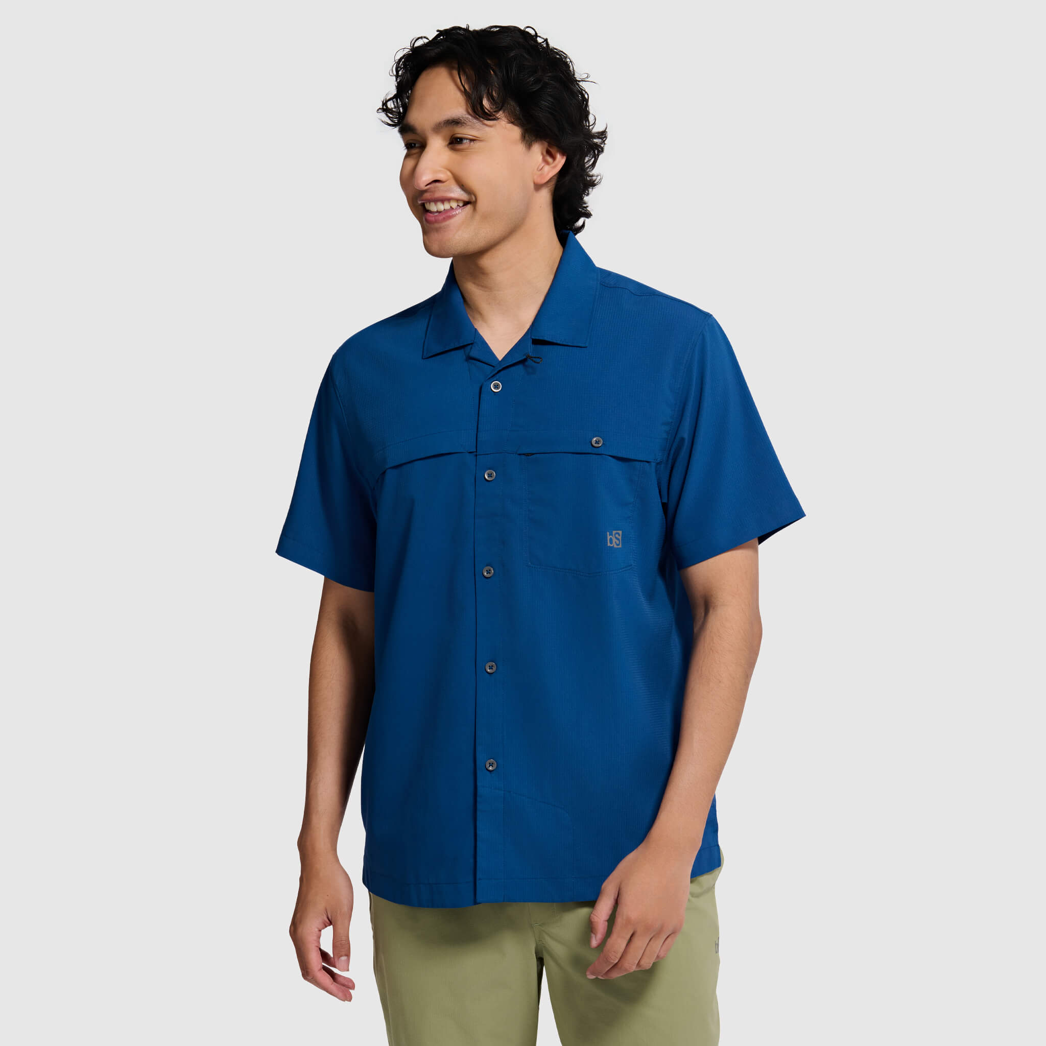 BlackStrap Mens Camp Shirt Button Up #color_deschutes