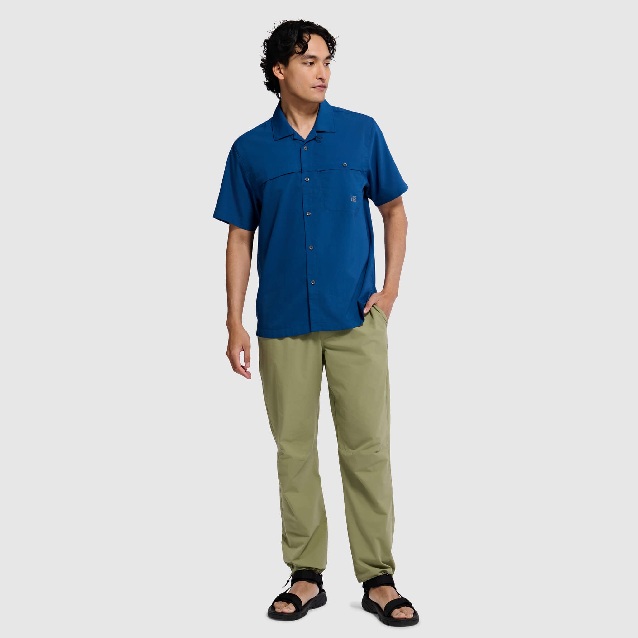 BlackStrap Mens Camp Shirt Button Up #color_deschutes