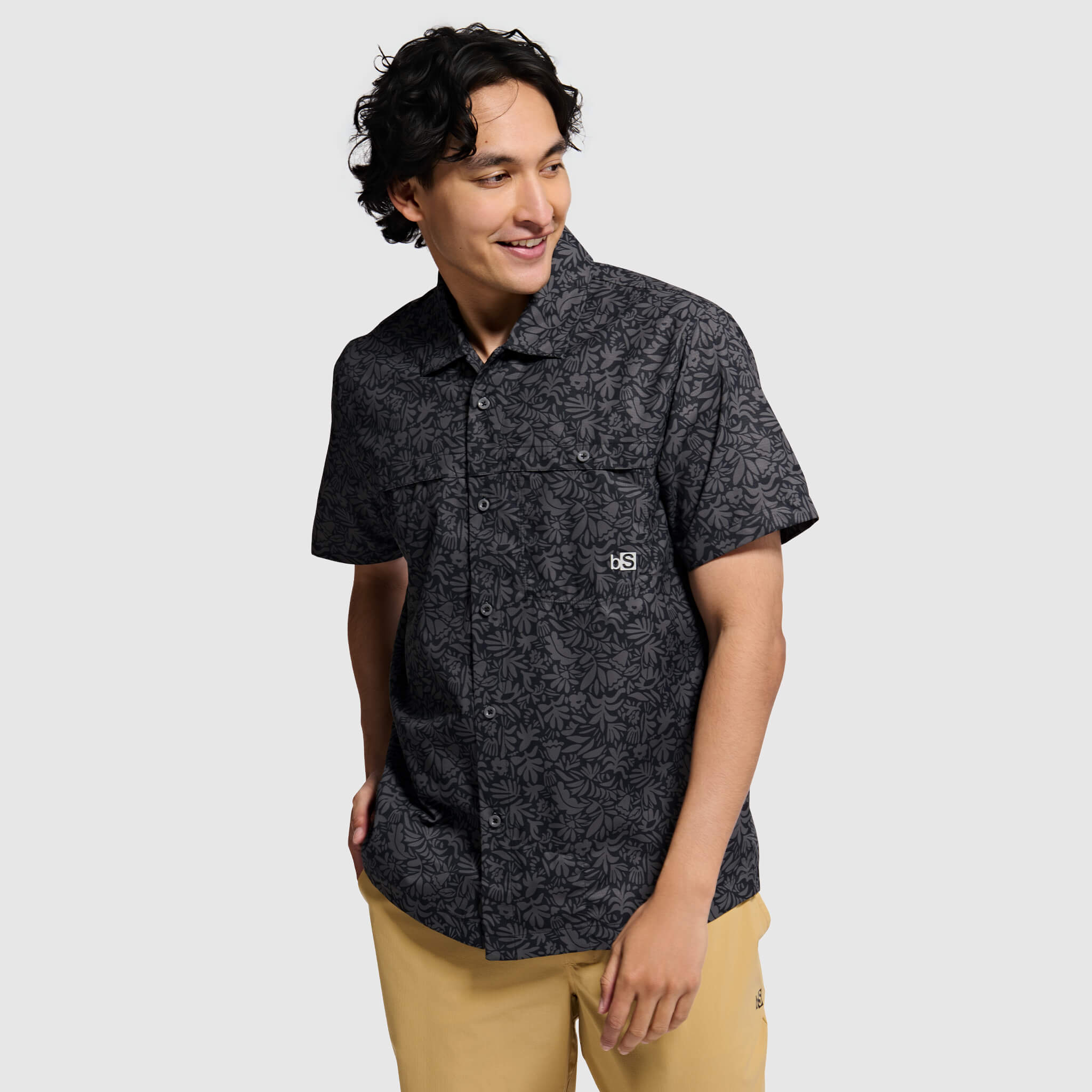 BlackStrap Mens Camp Shirt Button Up #color_florican smoldered