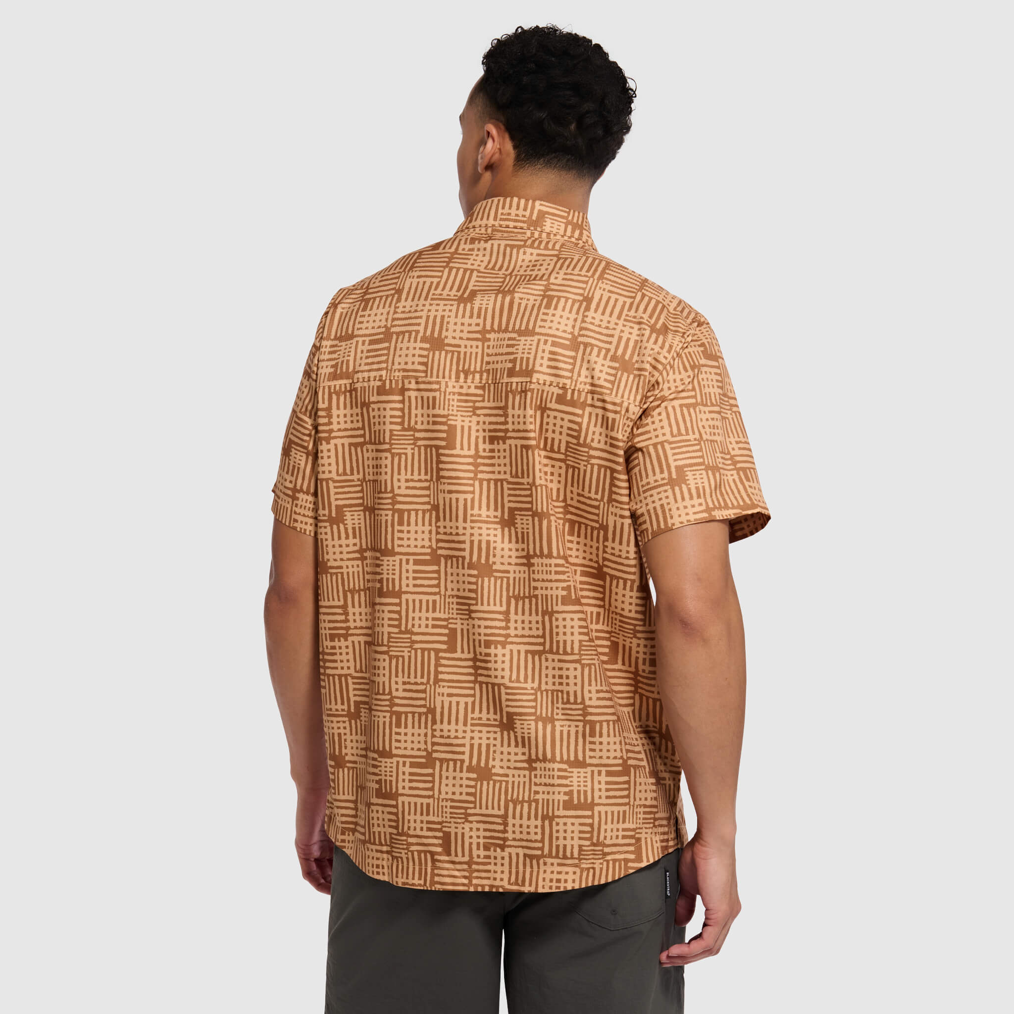 BlackStrap Mens Camp Shirt Button Up #color_scribble lark