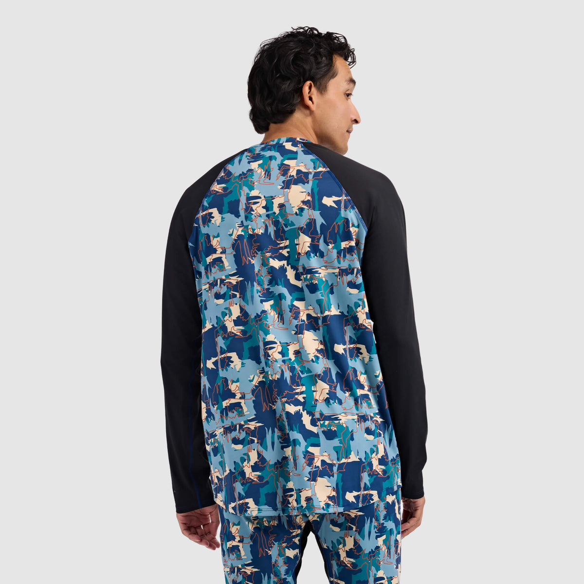 Men's Skyliner All-Season Base Layer Crewneck BlackStrap #color_badlands deschutes