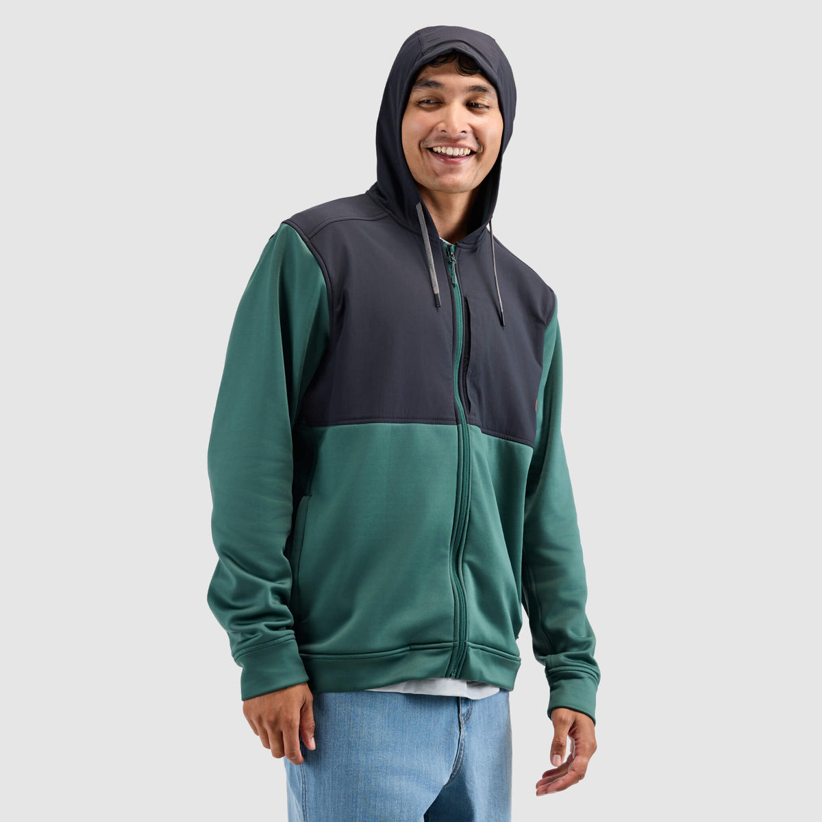BlackStrap Mens Spectrum Full Zip Hoodie #color_obsidian
