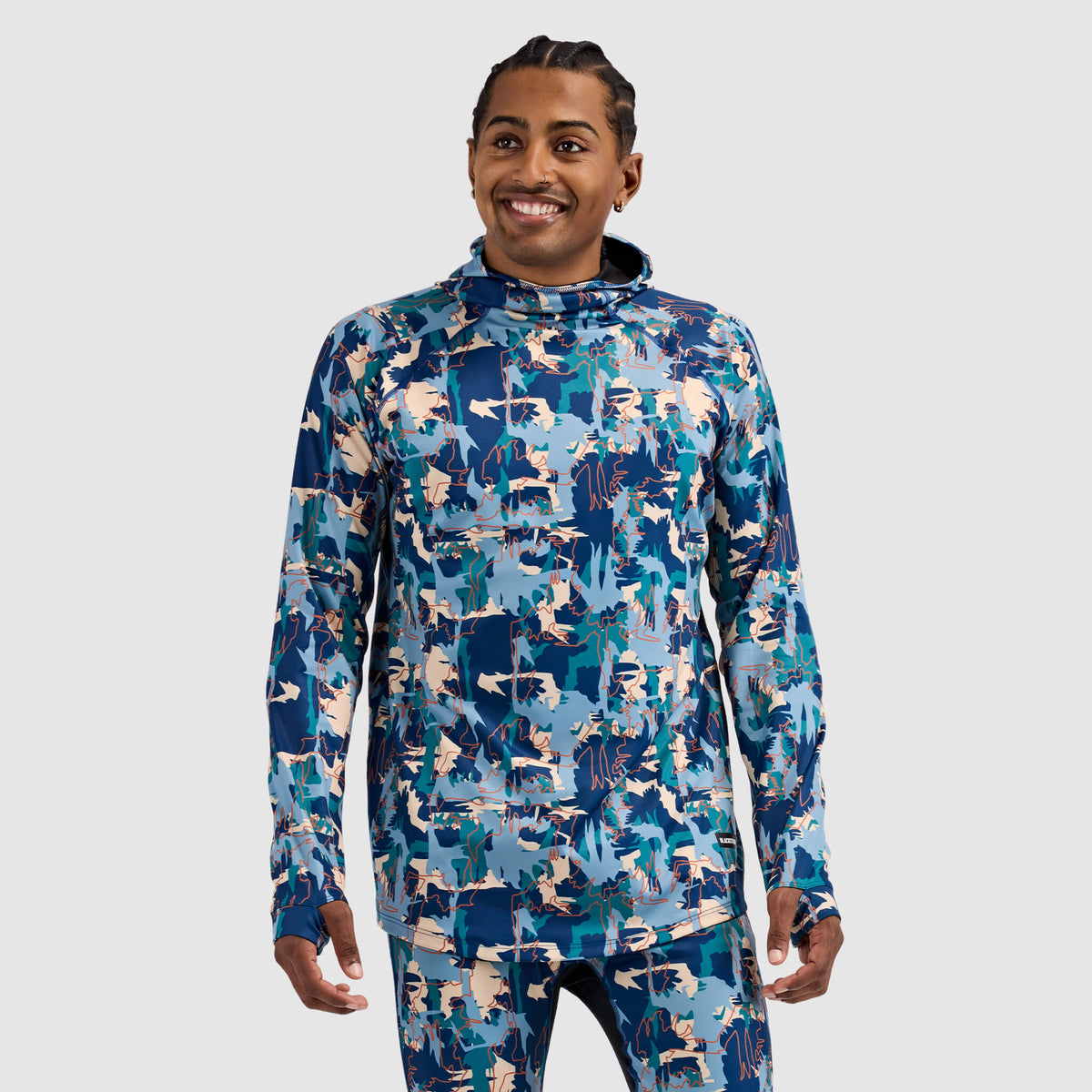 Men's Summit Base Layer Hoodie BlackStrap #color_badlands deschutes