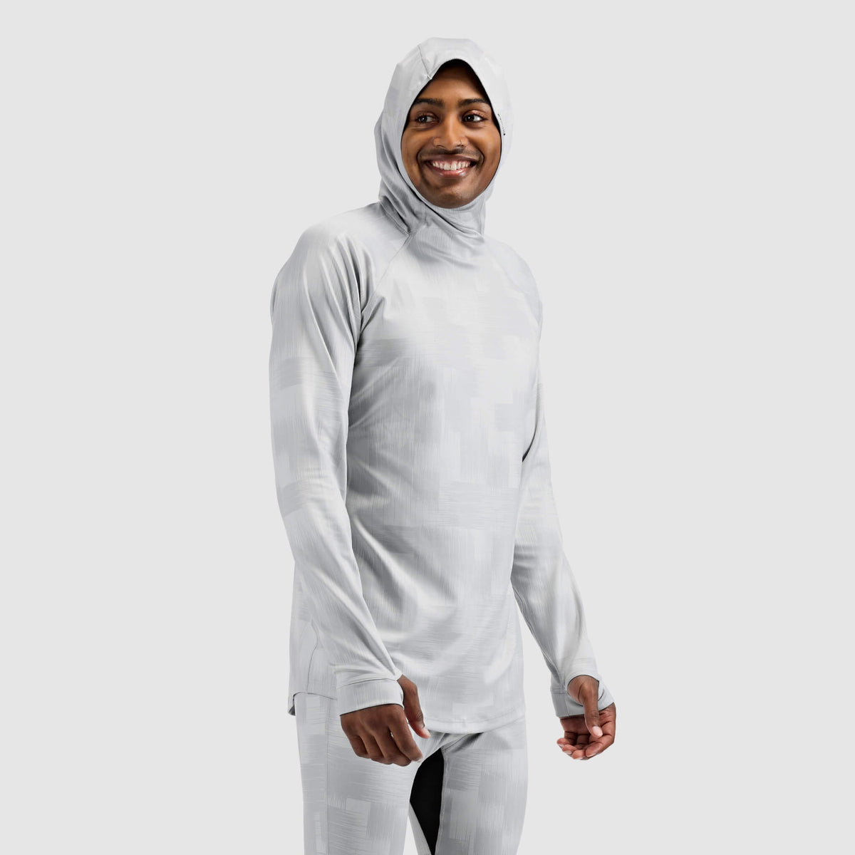 Men's Summit Base Layer Hoodie BlackStrap #color_tractical ash