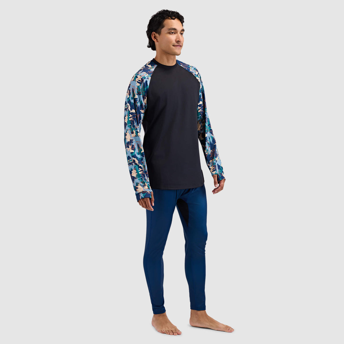 BlackStrap Men's Vista Baselayer Crewneck Long Sleeve #color_badlands deschutes