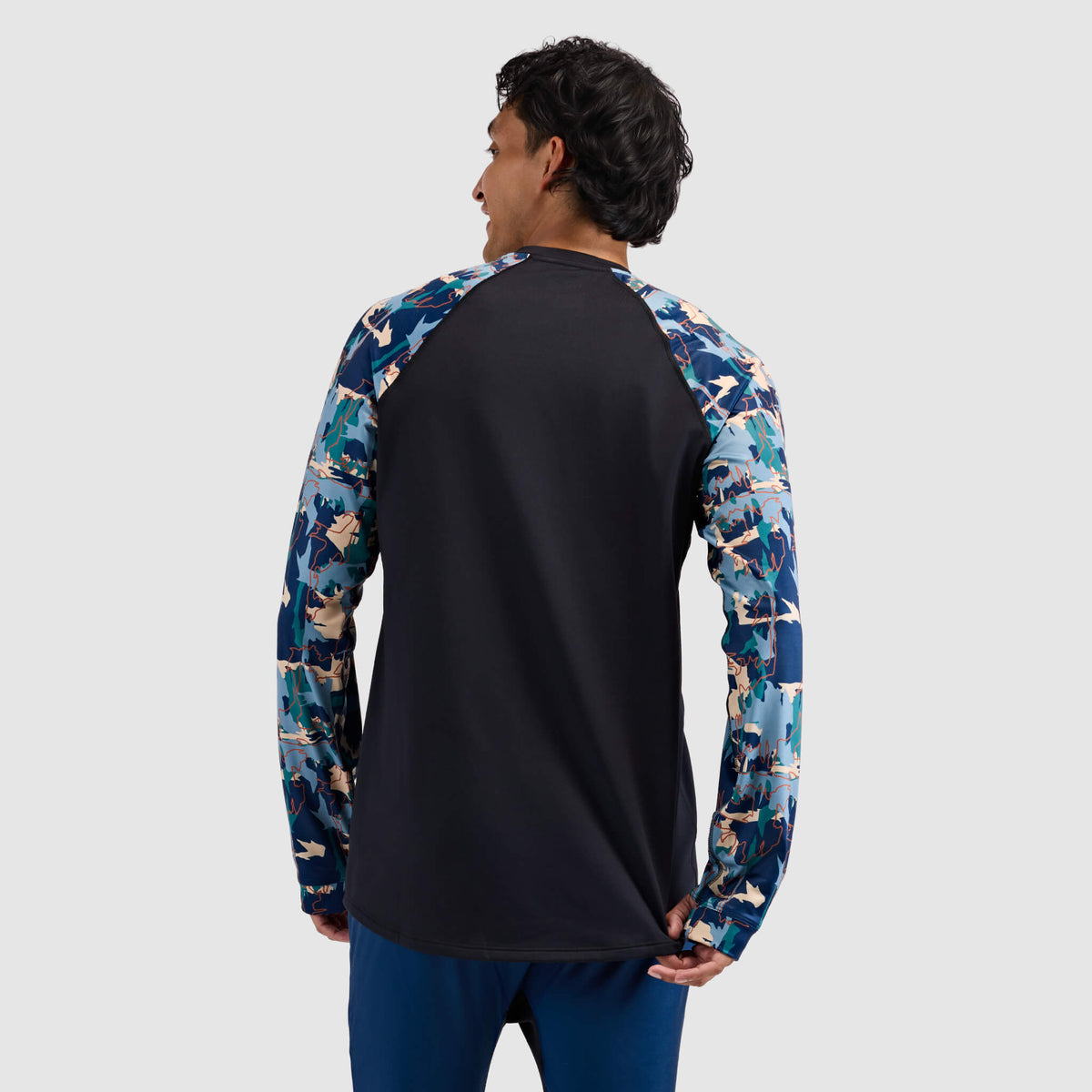 BlackStrap Men's Vista Baselayer Crewneck Long Sleeve #color_badlands deschutes