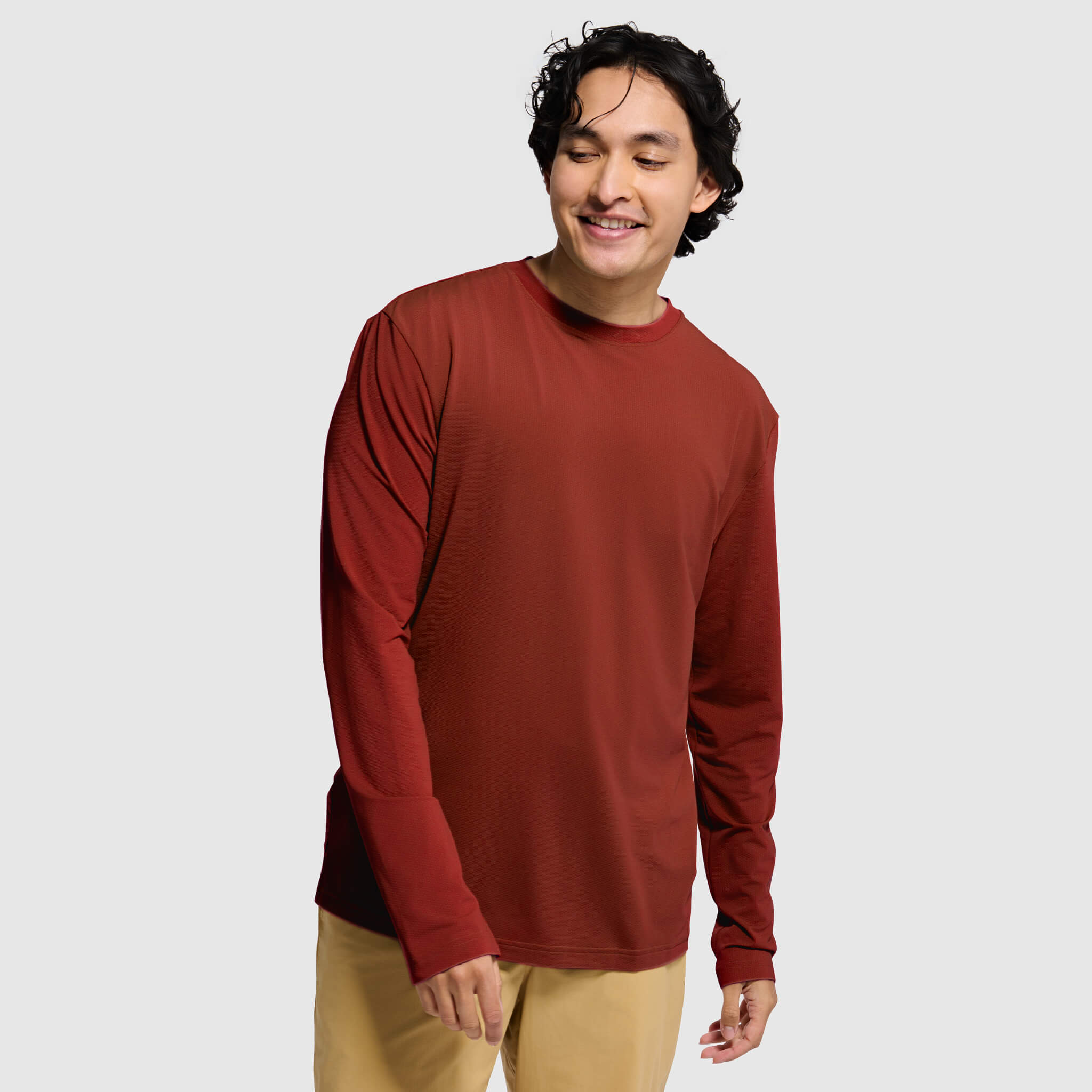 Men's Voyage Crew Long Sleeve Shirt BlackStrap #color_jory