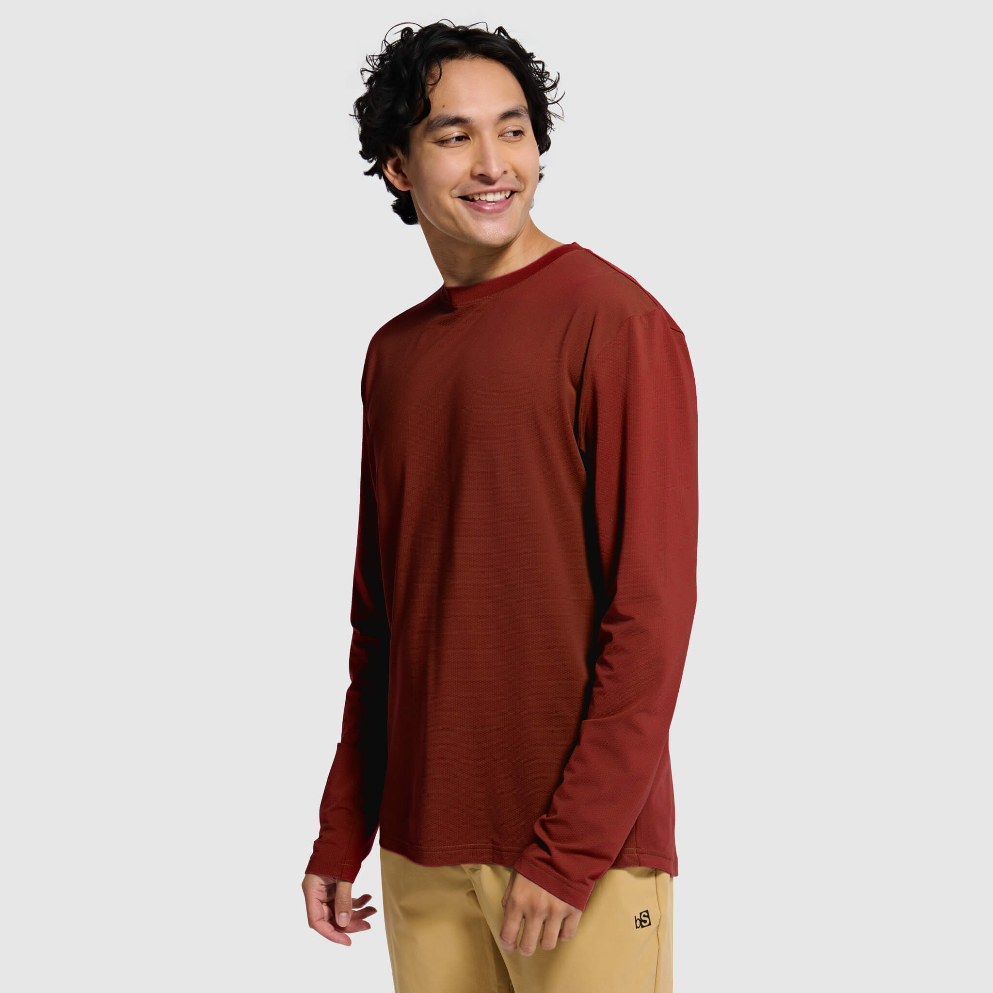 Men's Voyage Crew Long Sleeve Shirt BlackStrap #color_jory