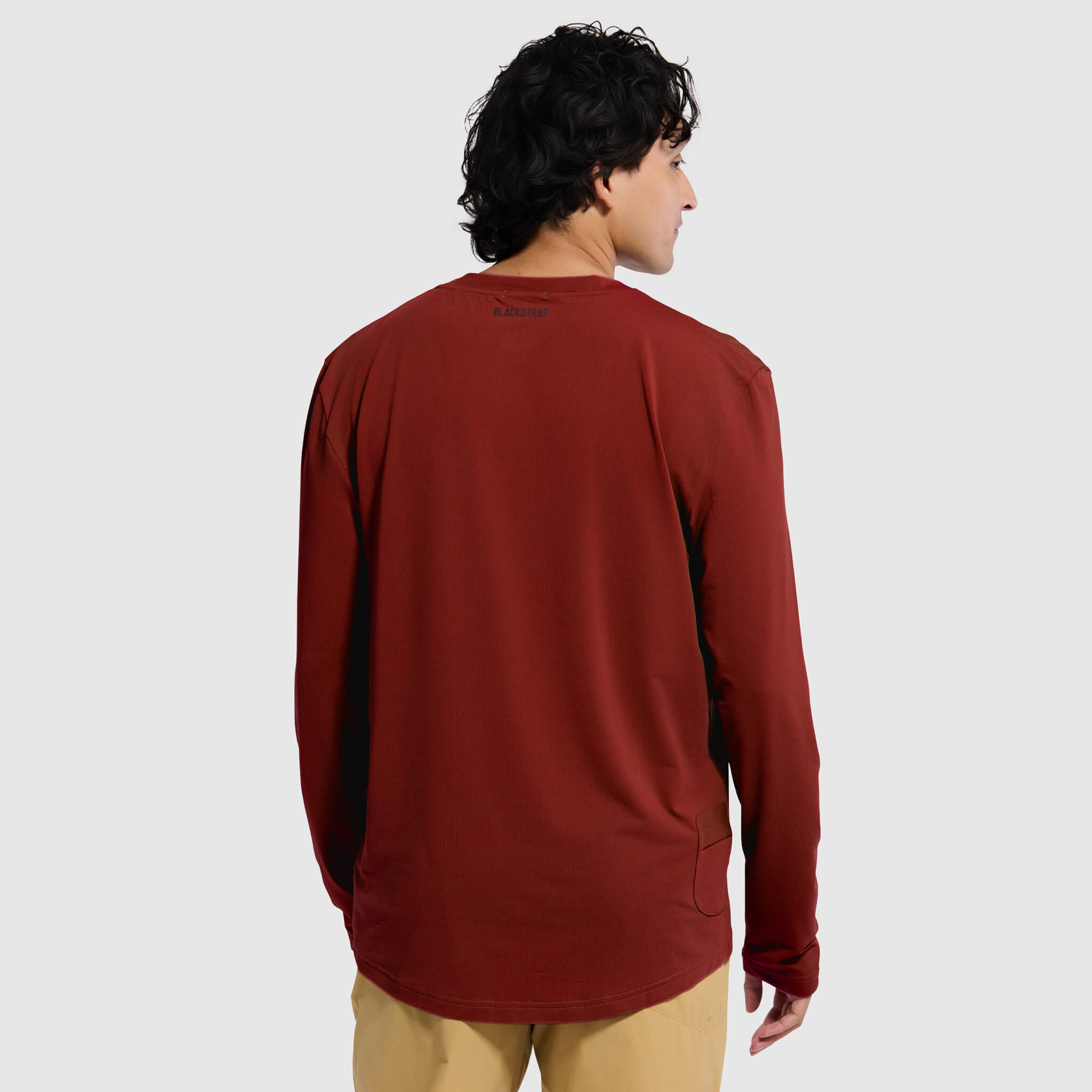 Men's Voyage Crew Long Sleeve Shirt BlackStrap #color_jory