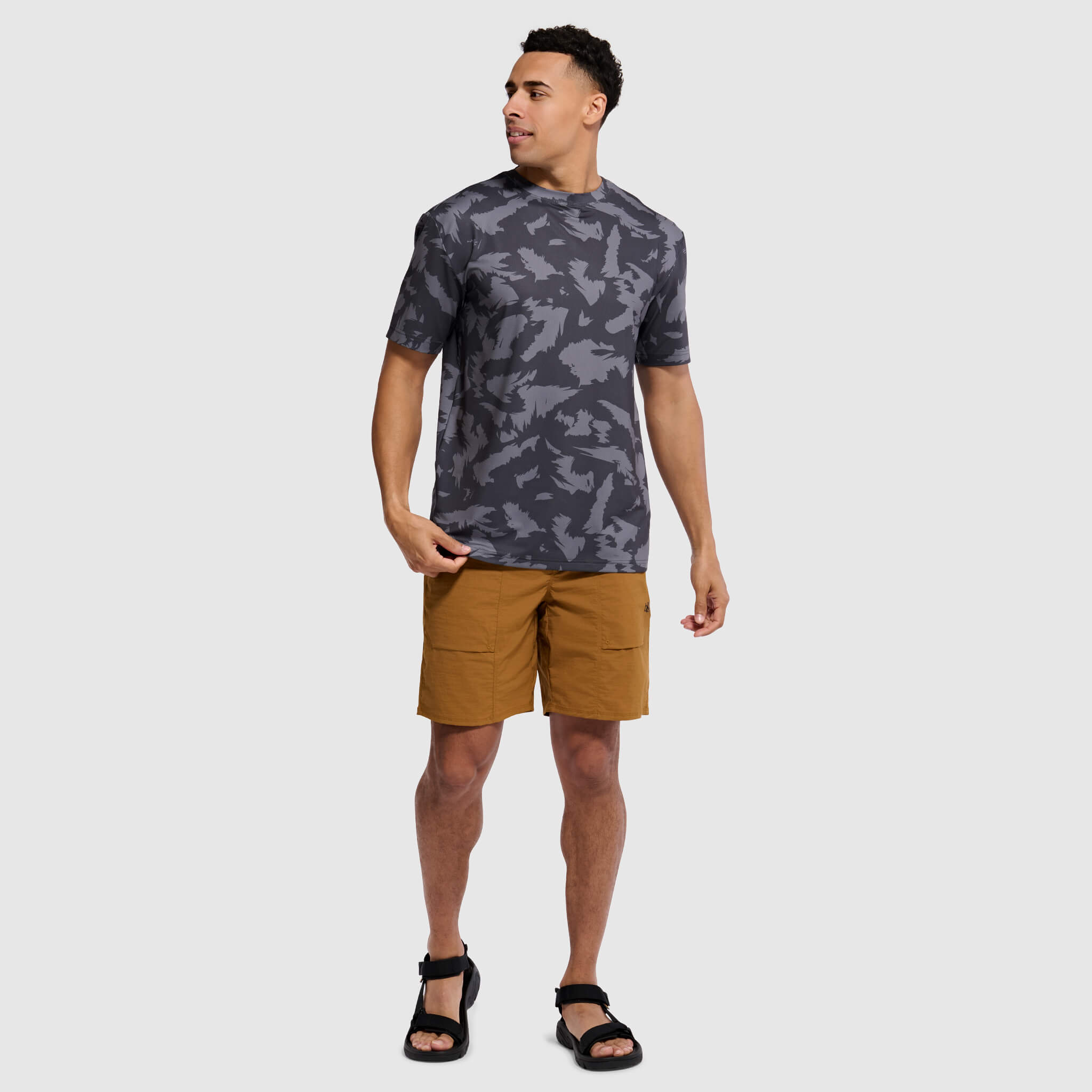 Men's Voyage Tee Shirt BlackStrap #color_slash smoldered