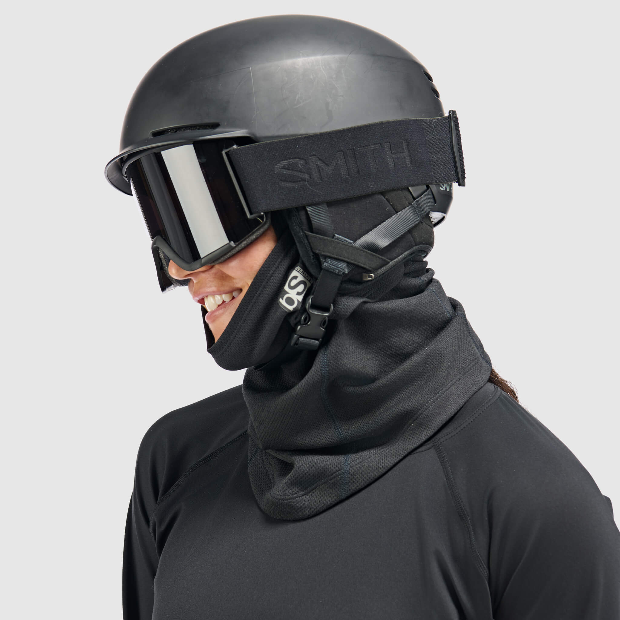 BlackStrap Merino Hood Balaclava #color_black