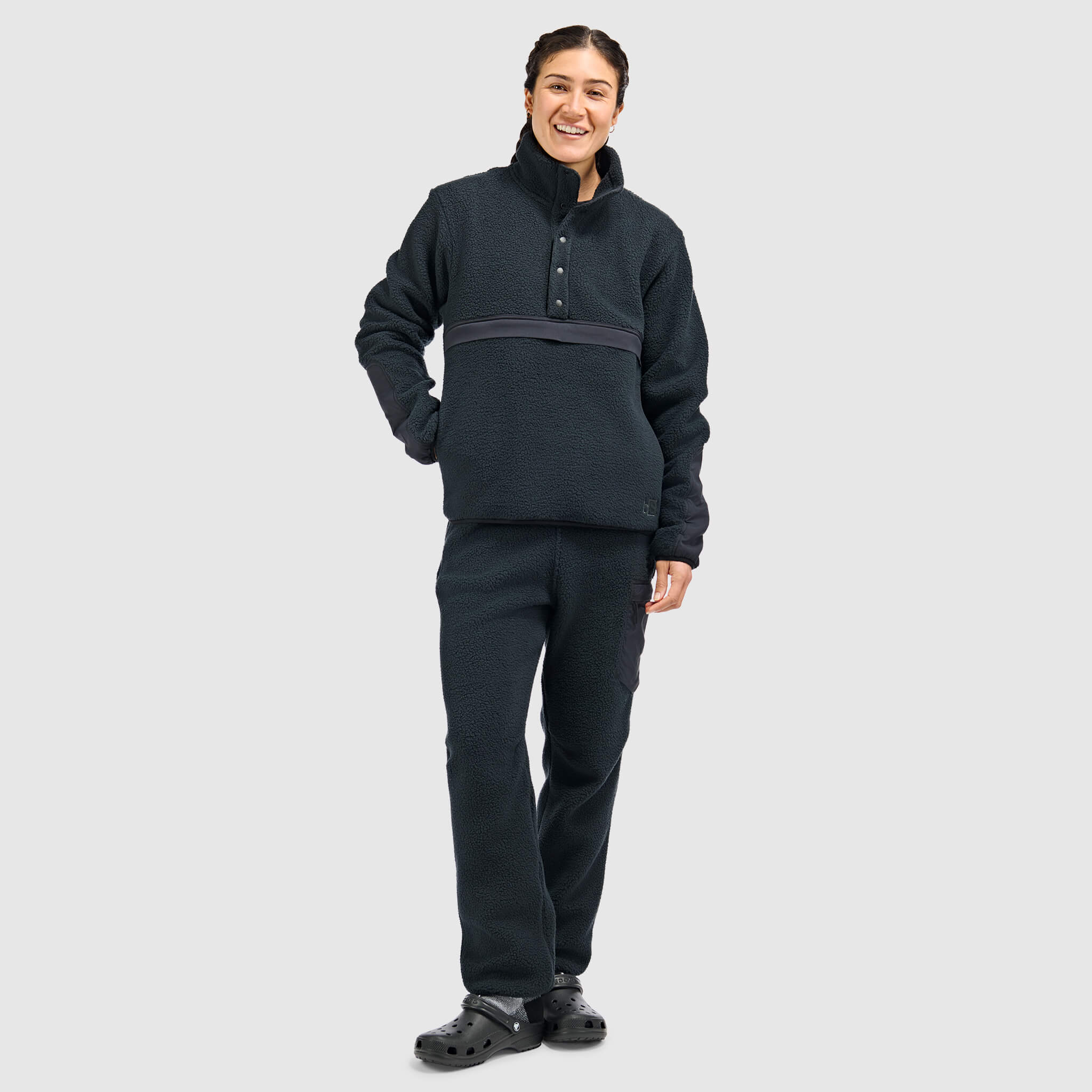 BlackStrap Women's Caldera Sherpa Fleece #color_black