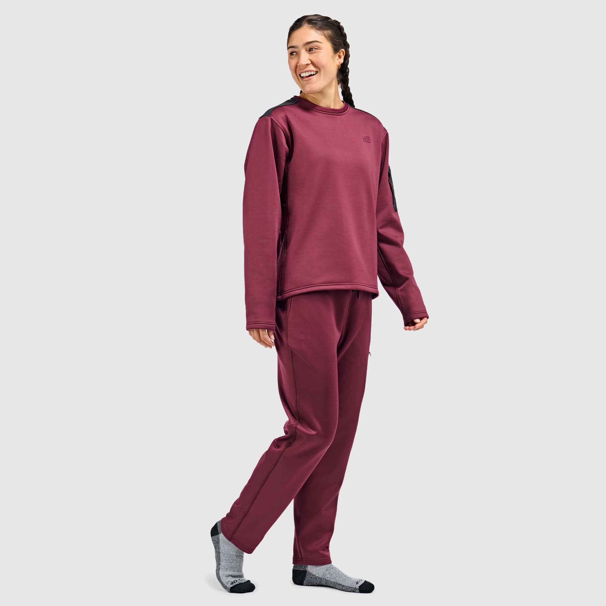 BlackStrap Womens Spectrum Fleece Pant #color_cherry