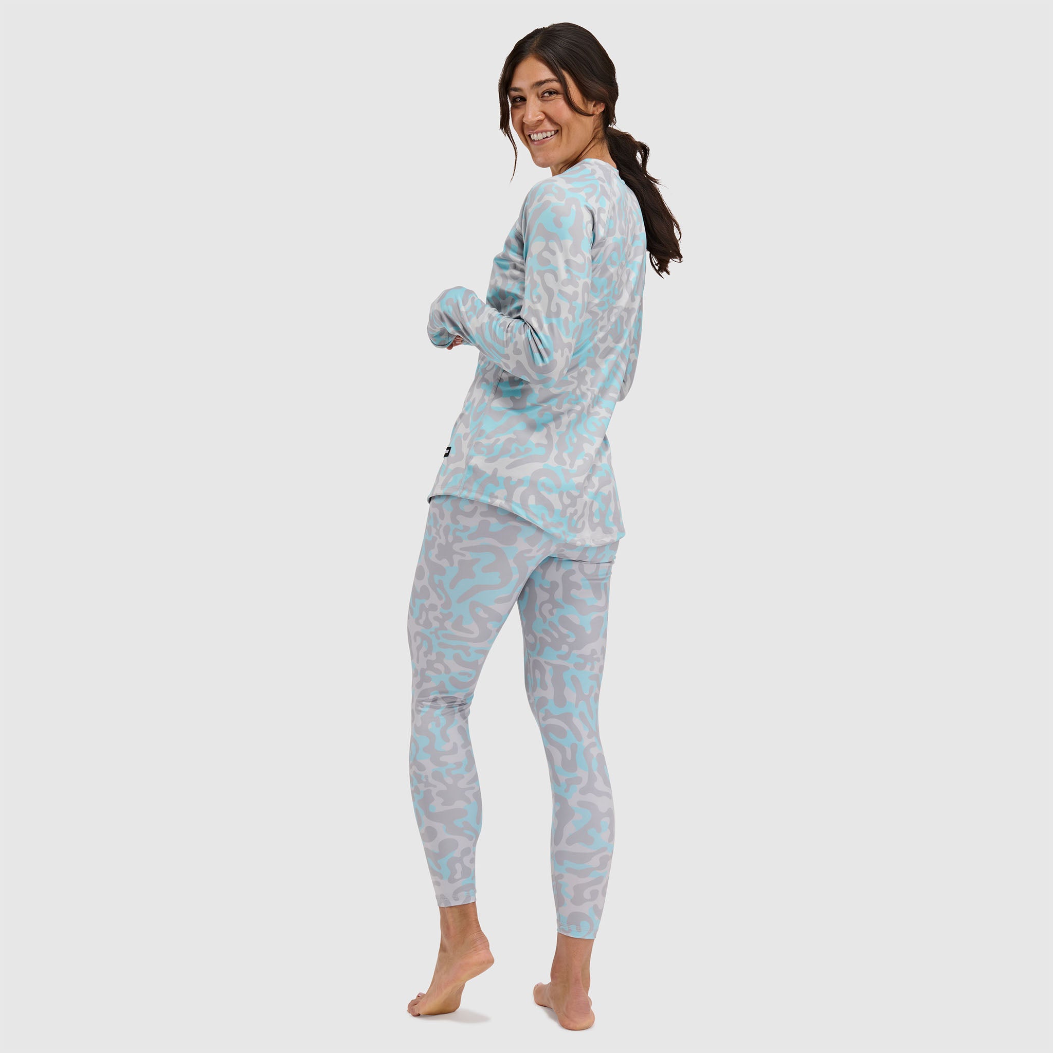 BlackStrap Women's Summit Baselayer Crewneck Long Sleeve #color_animo-ash