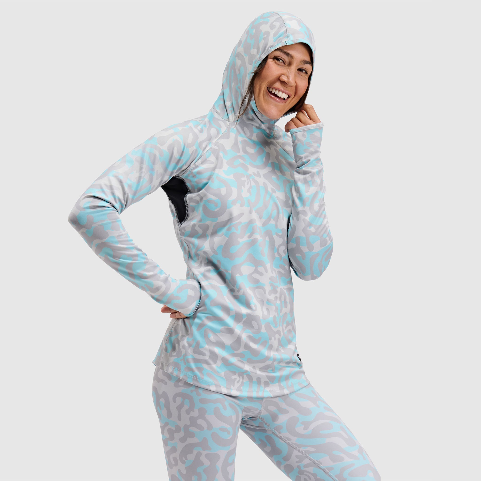 BlackStrap Women's Summit Baselayer Hoodie #color_animo-ash