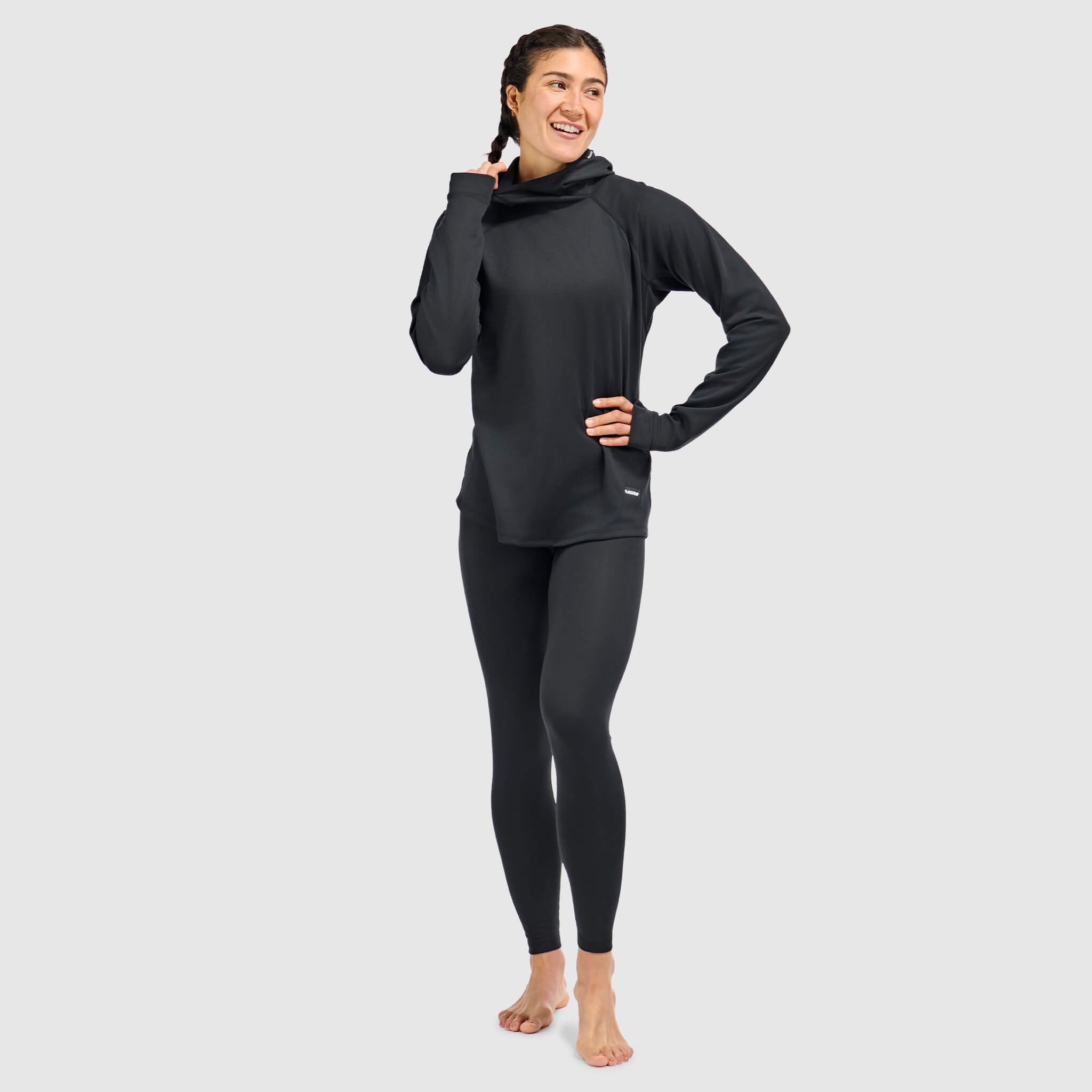 BlackStrap Women's Summit Baselayer Hoodie #color_black