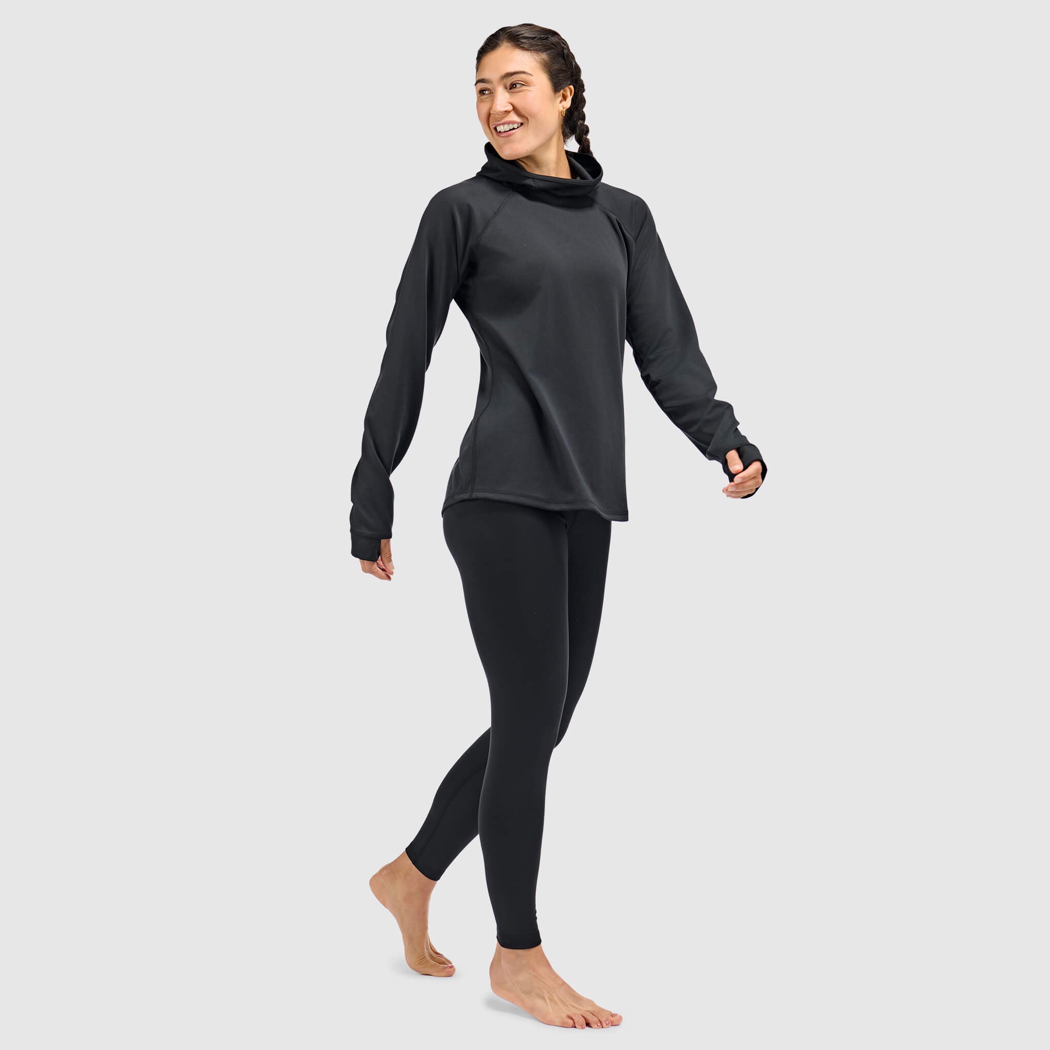 BlackStrap Women's Summit Baselayer Hoodie #color_black