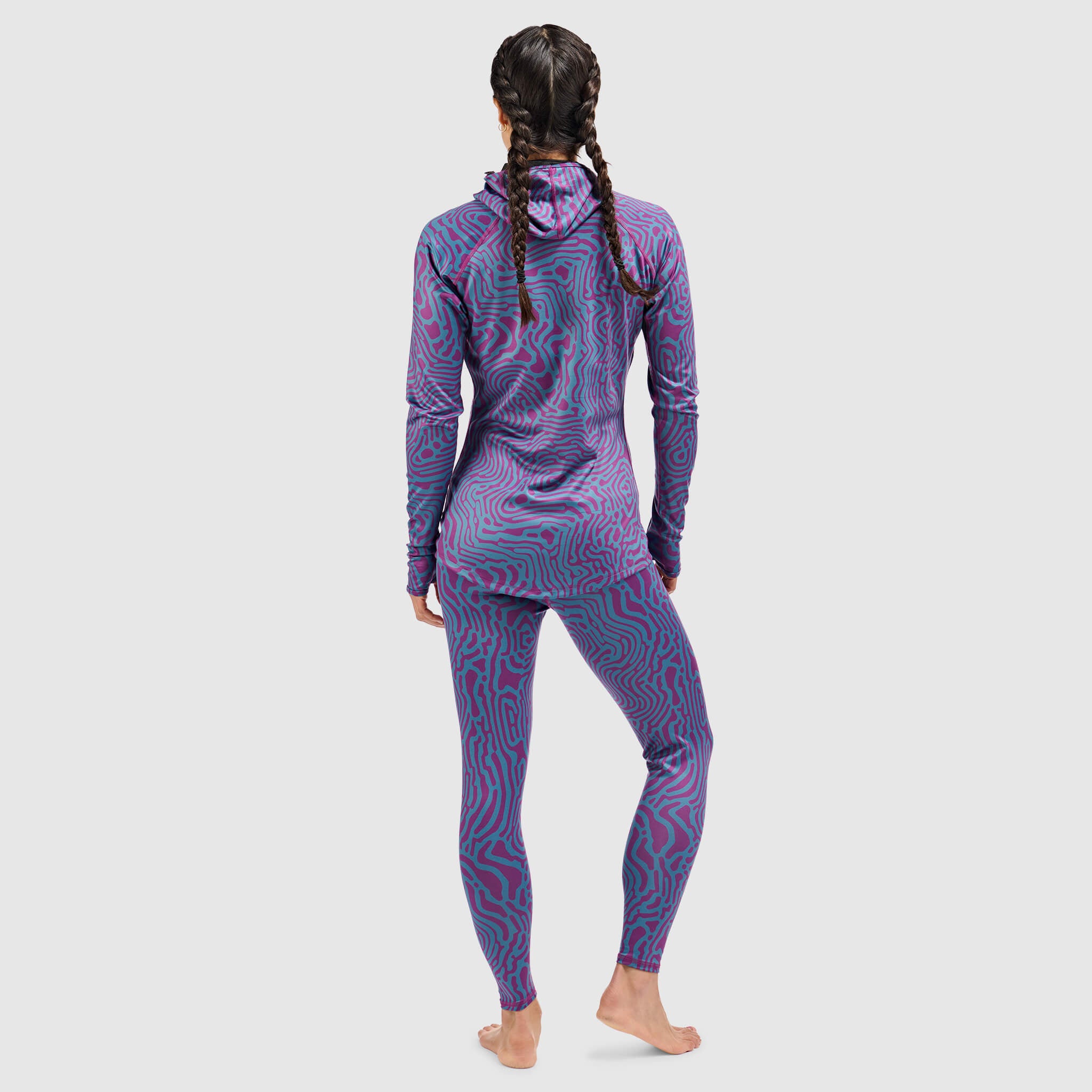 BlackStrap Women's Summit Baselayer Hoodie #color_inprint-currant