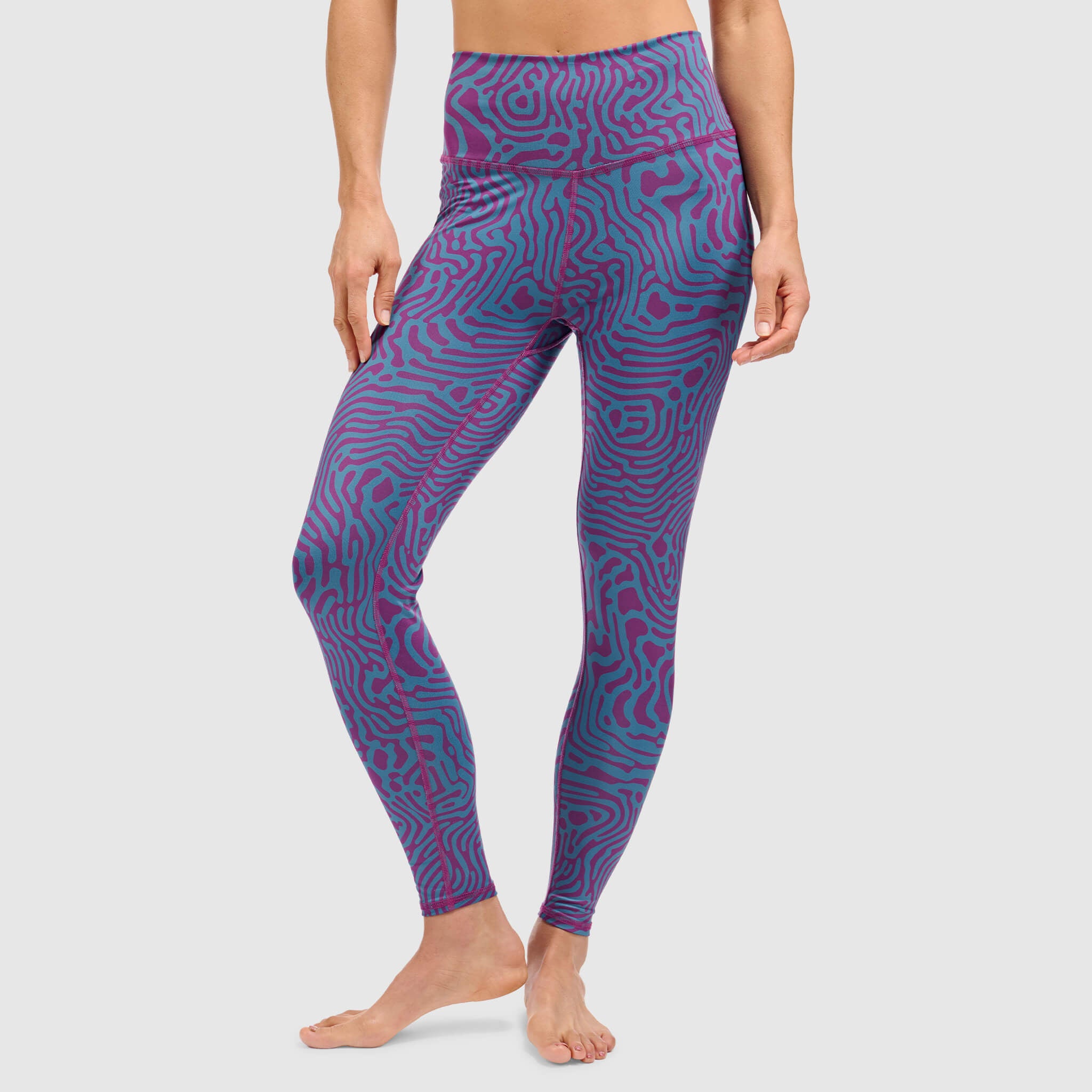 BlackStrap Women's Summit Baselayer Leggings #color_inprint currant