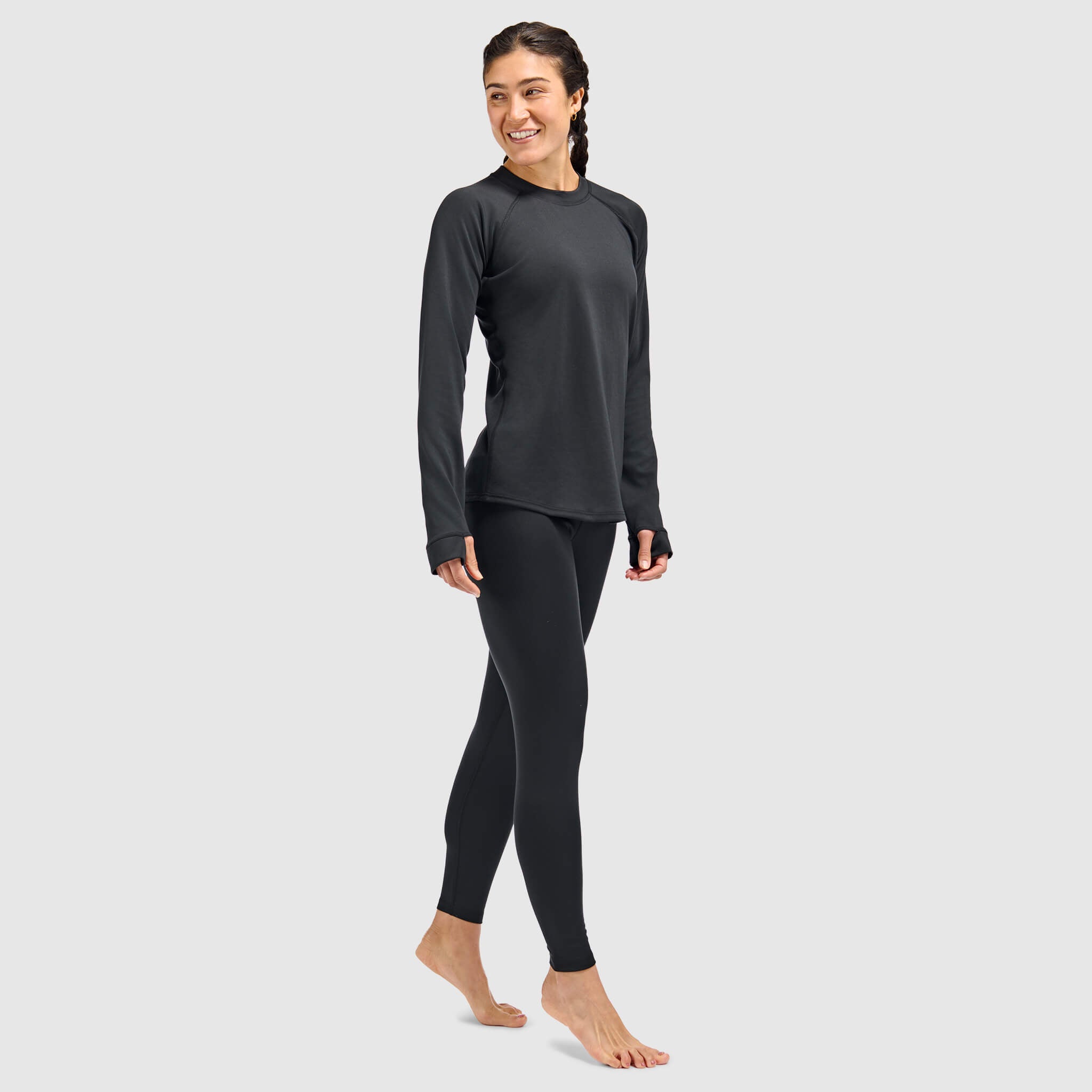 BlackStrap Women's Vista Baselayer Crewneck Long Sleeve #color_black