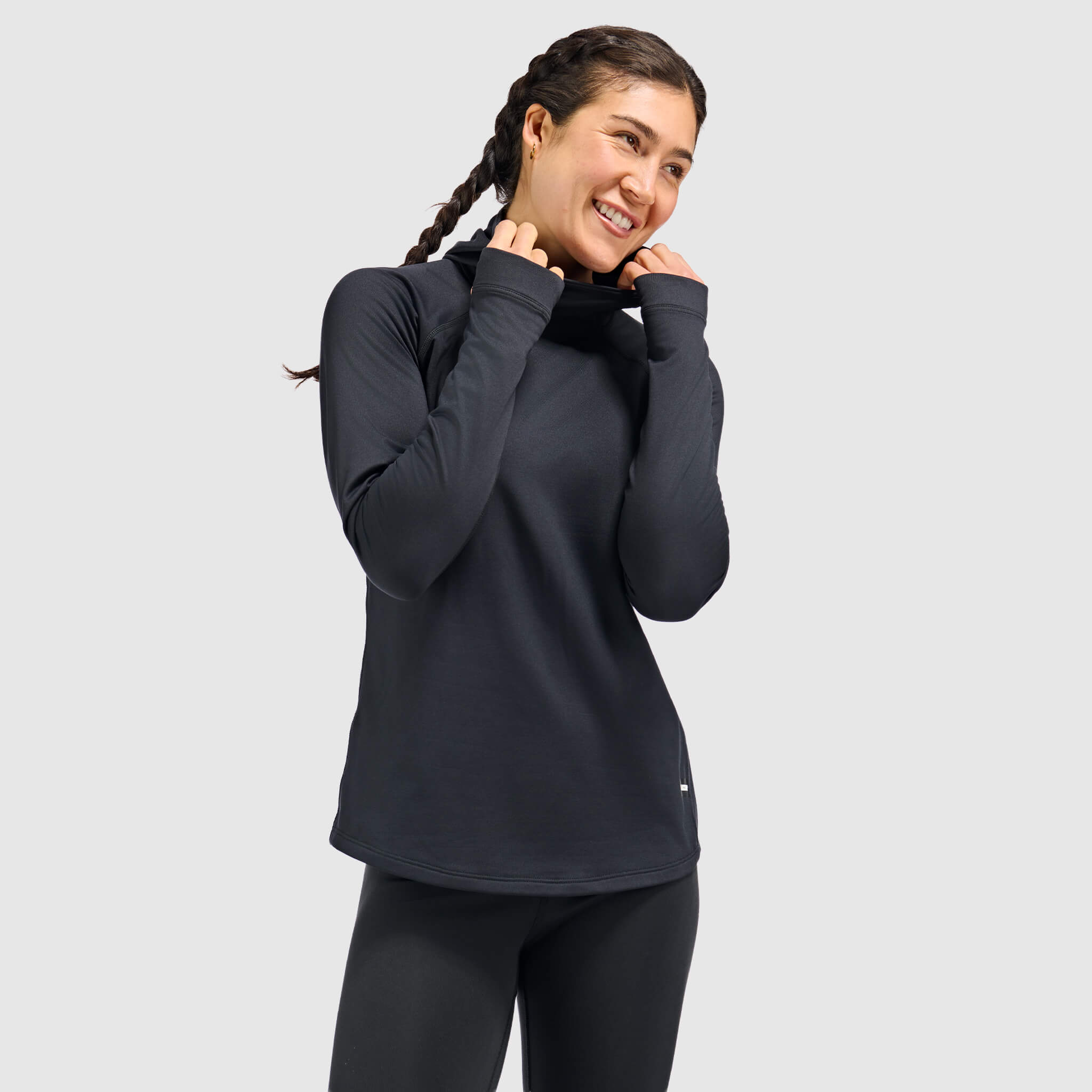 BlackStrap Women's Vista Baselayer Hoodie #color_black