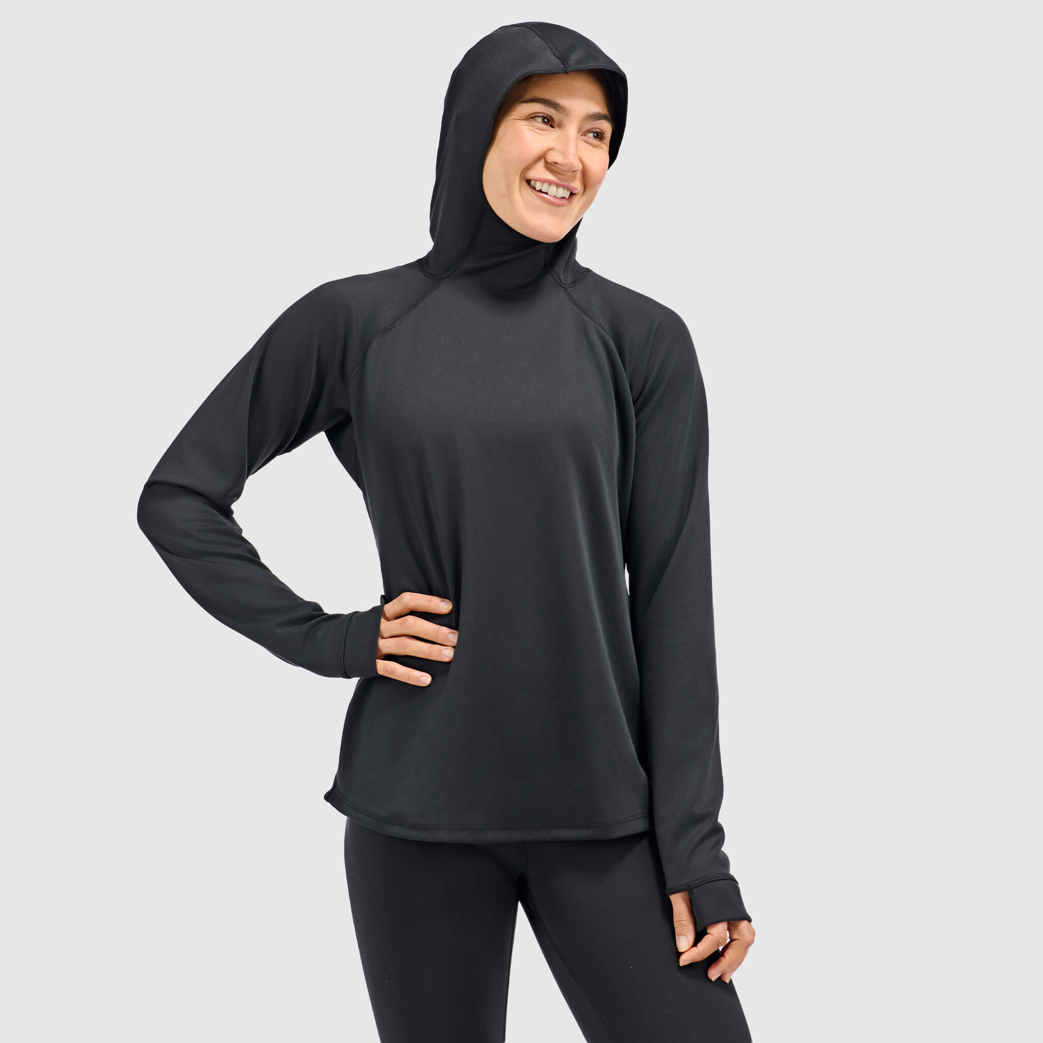 BlackStrap Women's Vista Baselayer Hoodie #color_black