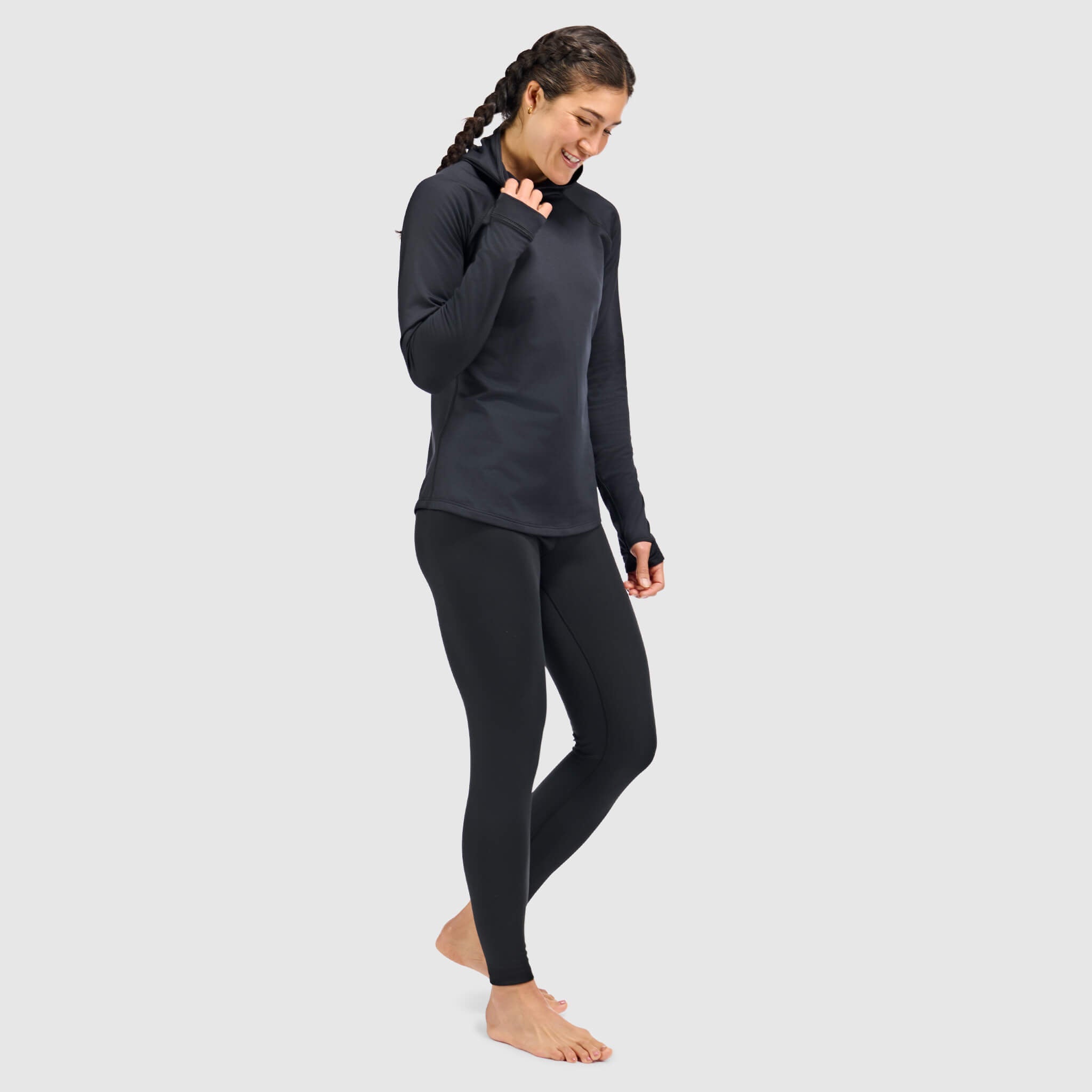 BlackStrap Women's Vista Baselayer Hoodie #color_black