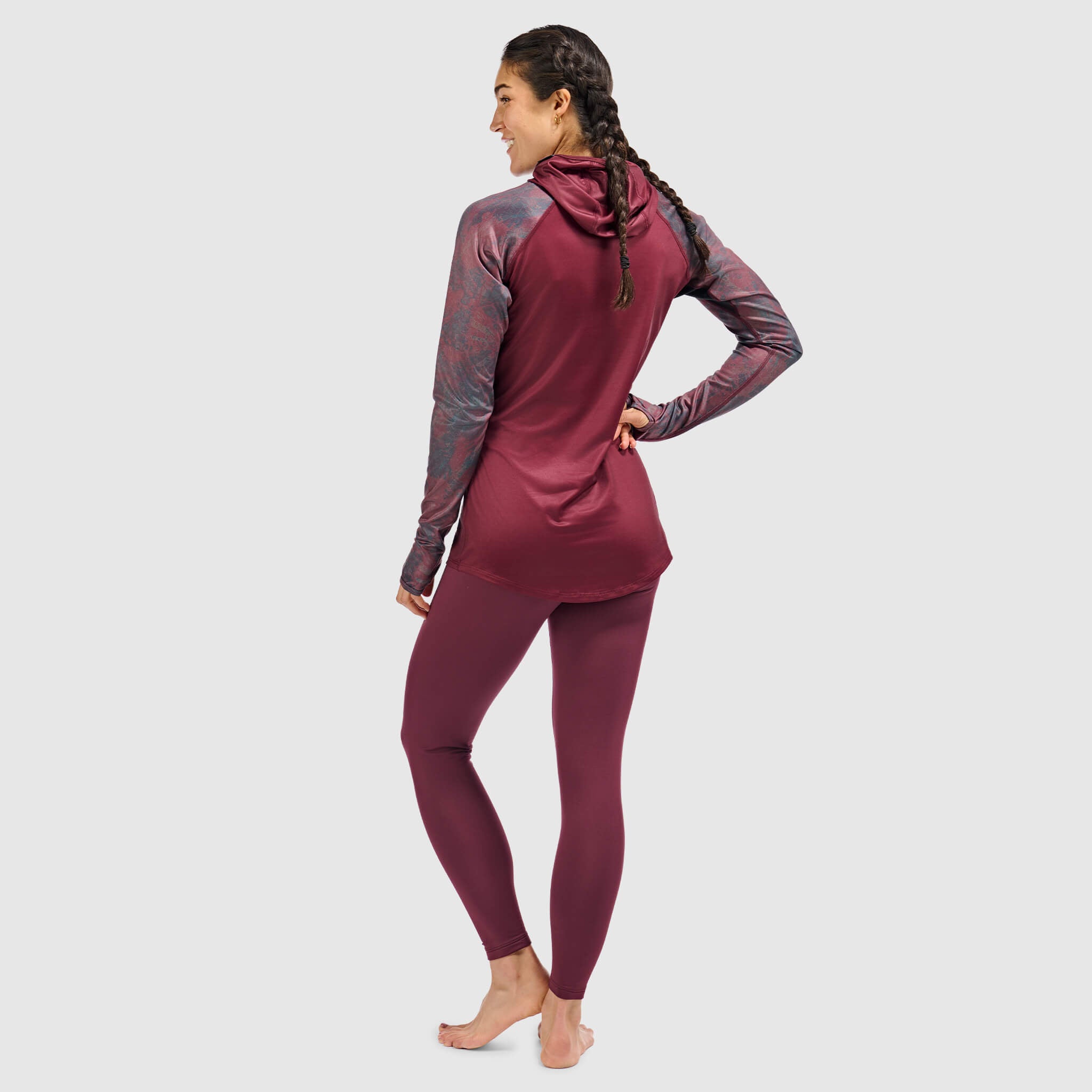 BlackStrap Women's Vista Baselayer Hoodie #color_pulse-cherry
