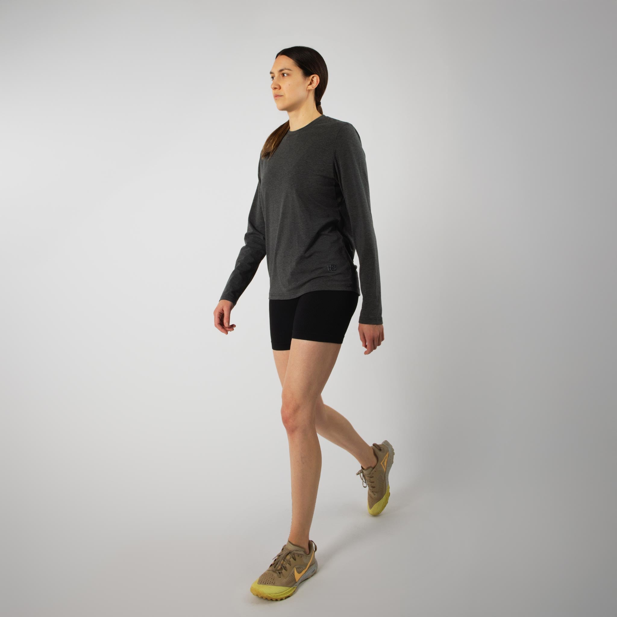 Women's BlackStrap Aspect Crewneck Long Sleeve Shirt #color_black