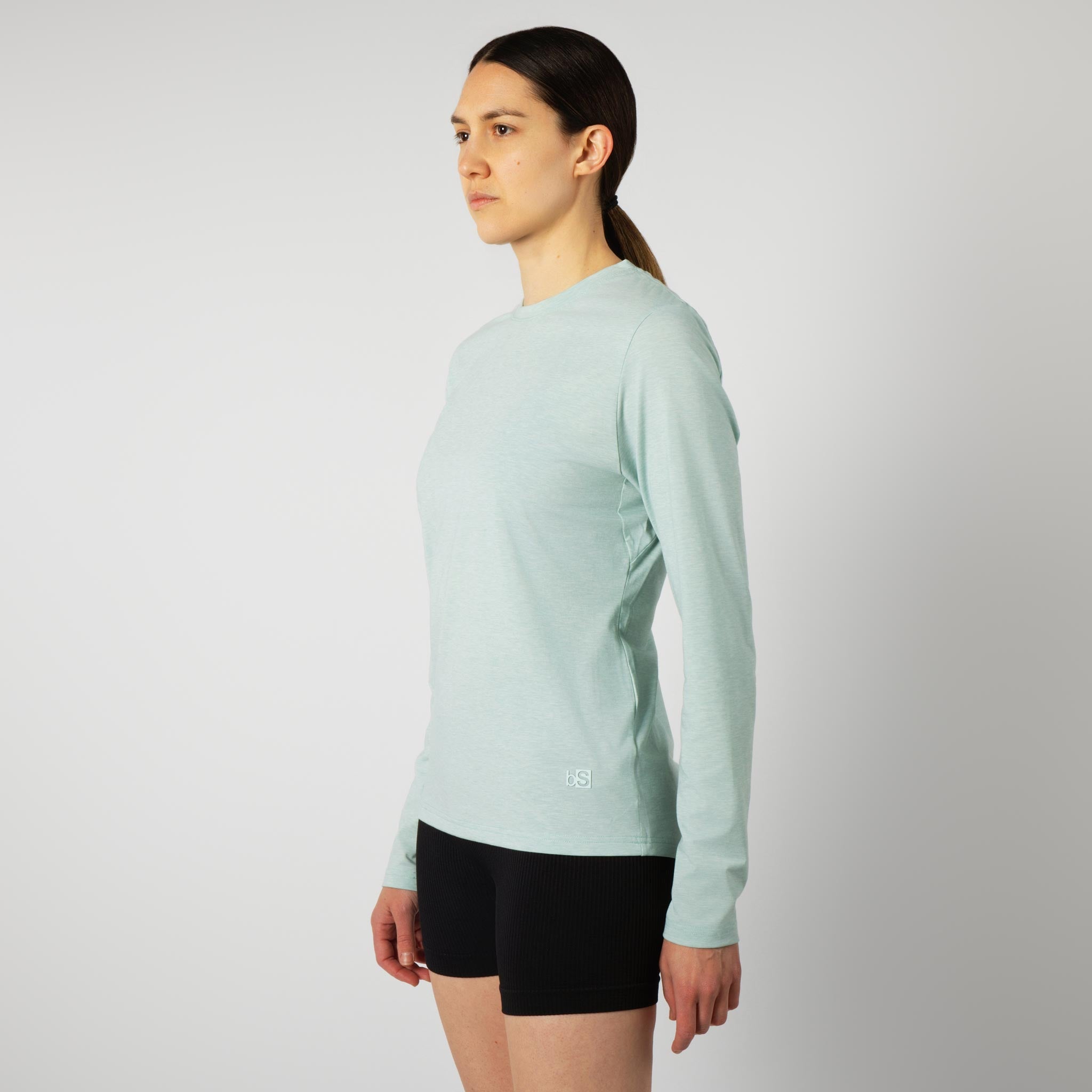 Women's BlackStrap Aspect Crewneck Long Sleeve Shirt #color_juniper