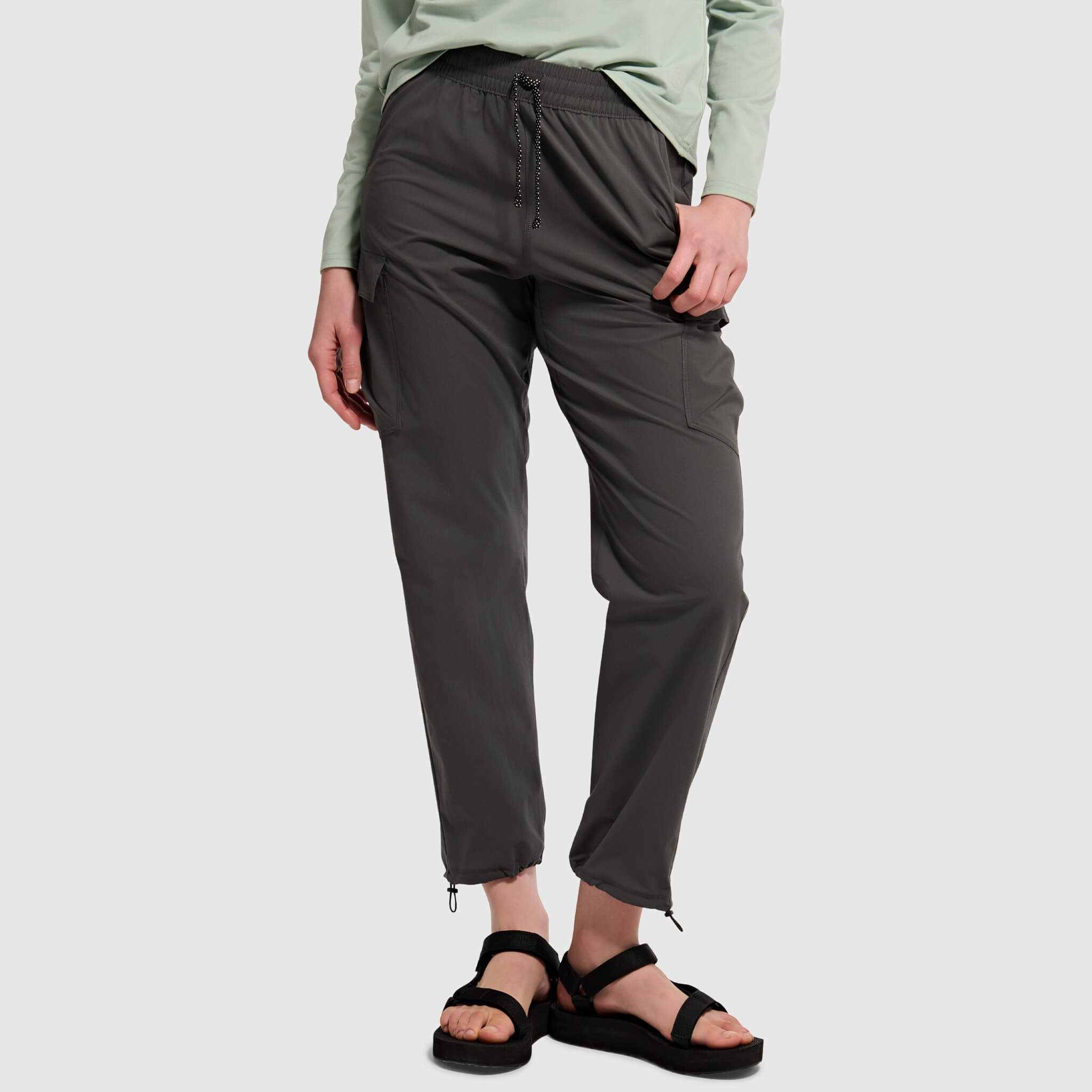 BlackStrap Women's Approach Pant with drawstring #color_smoldered