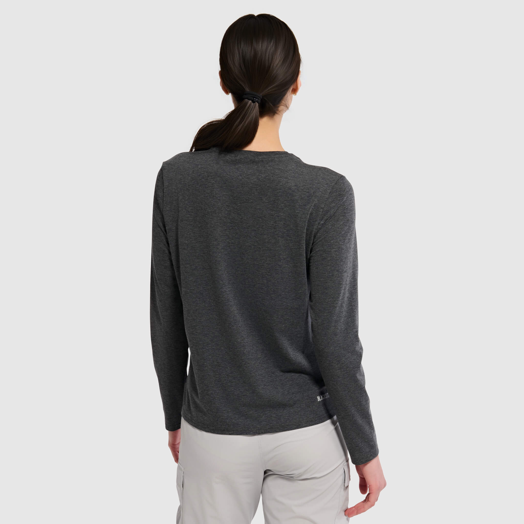 Women's BlackStrap Aspect Crewneck Long Sleeve Shirt #color_black
