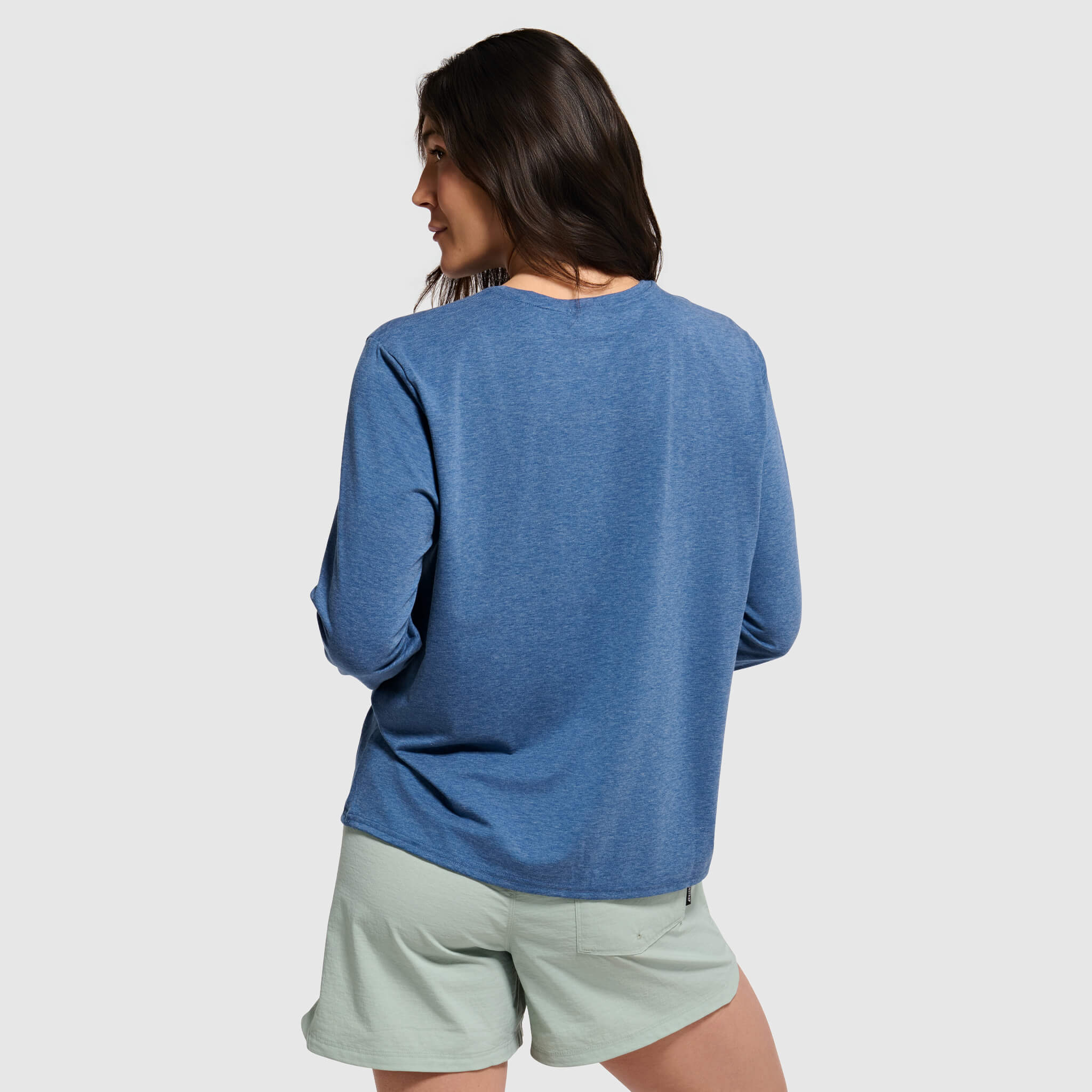 Women's BlackStrap Aspect Crewneck Long Sleeve Shirt #color_deschutes
