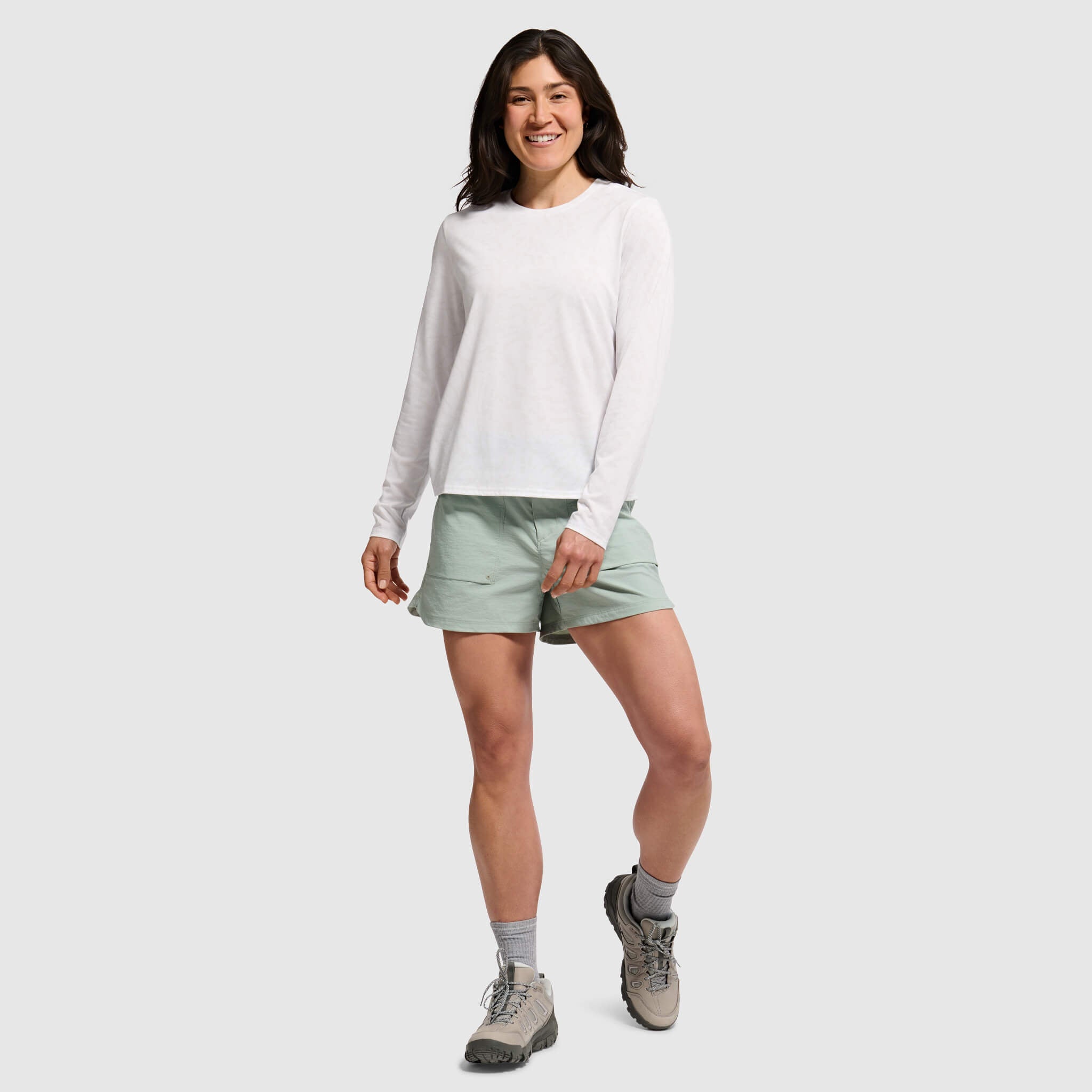 Women's BlackStrap Aspect Crewneck Long Sleeve Shirt #color_ripple ash