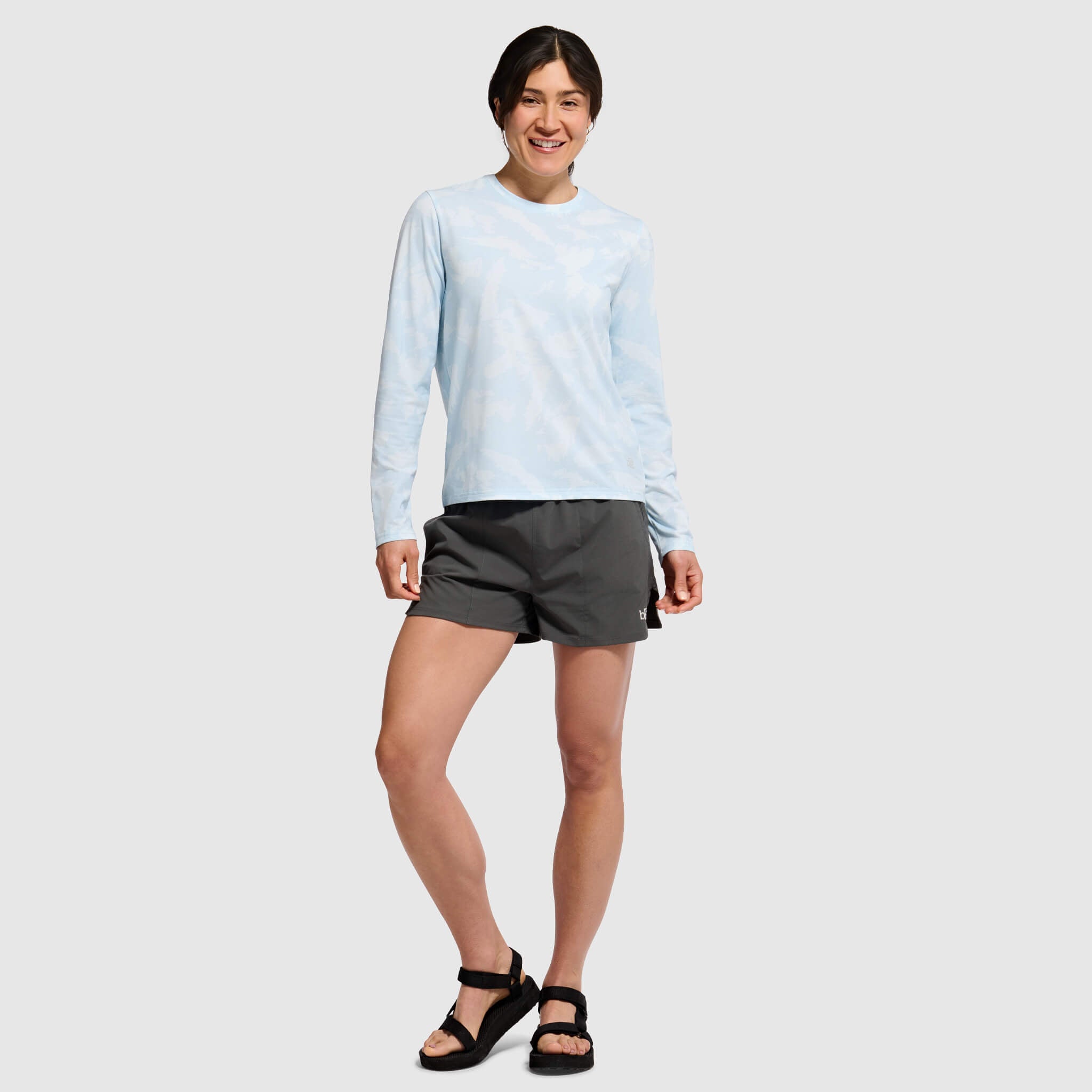 Women's BlackStrap Aspect Crewneck Long Sleeve Shirt #color_slash stratus