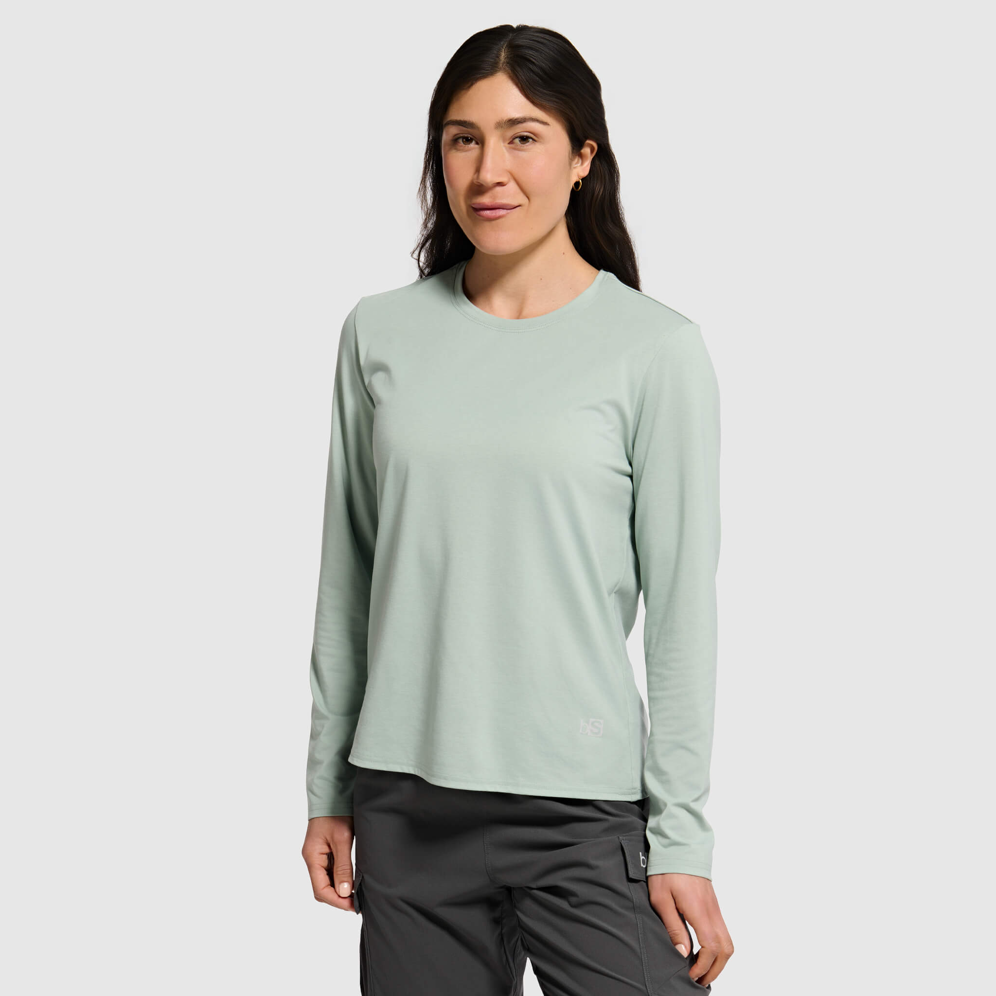 Women's BlackStrap Aspect Crewneck Long Sleeve Shirt #color_spruce