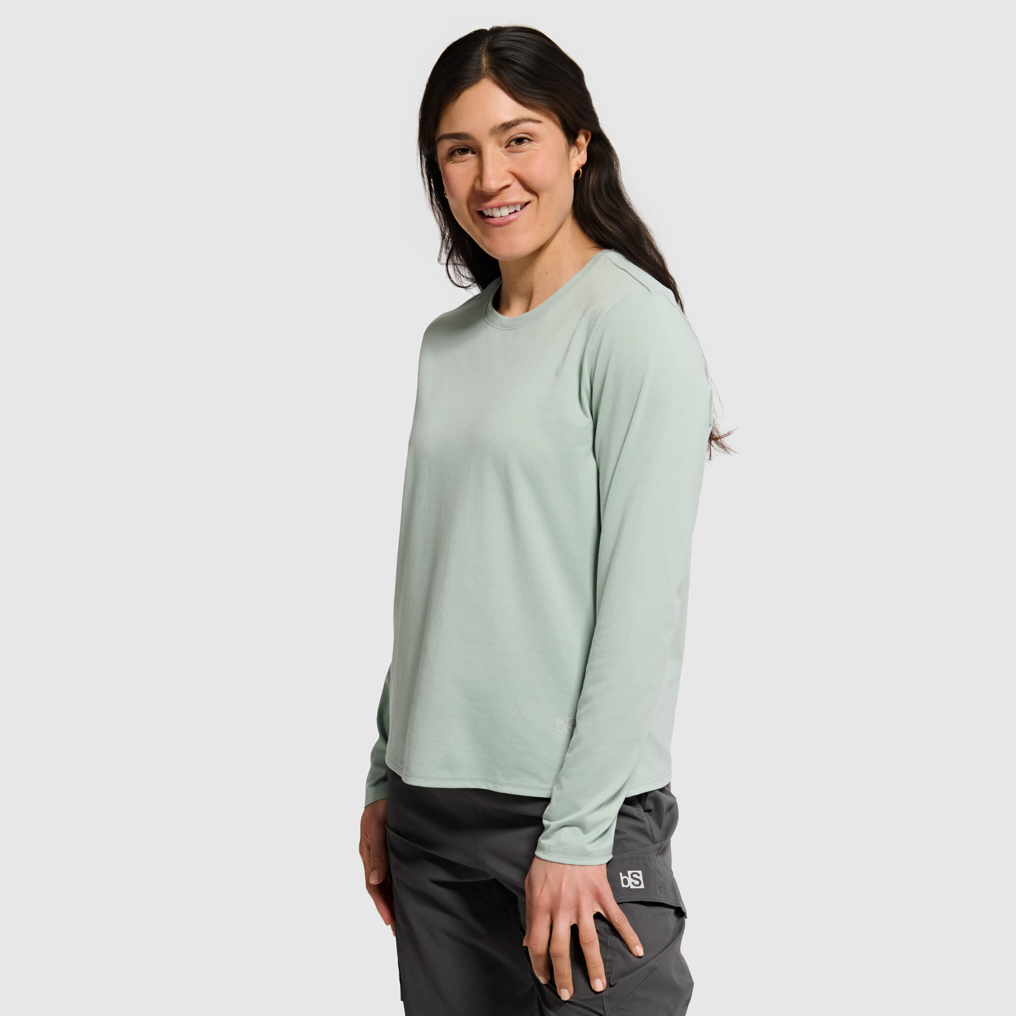 Women's BlackStrap Aspect Crewneck Long Sleeve Shirt #color_spruce