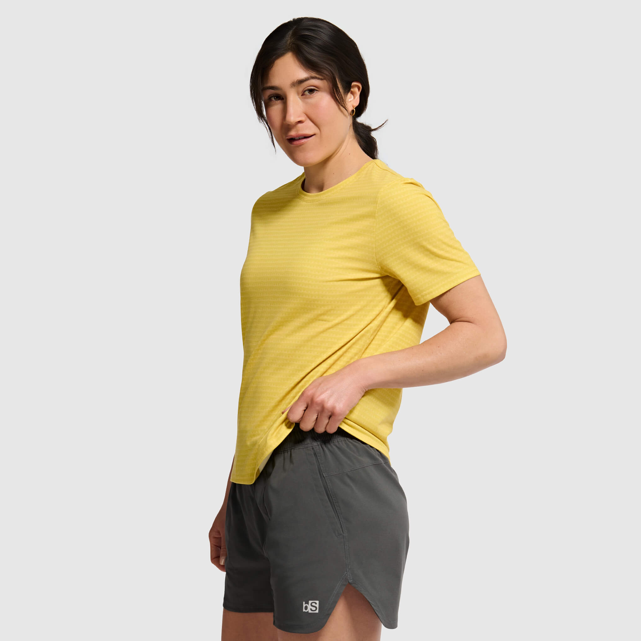 Women's BlackStrap Aspect Tee Shirt #color_sharktooth meadow