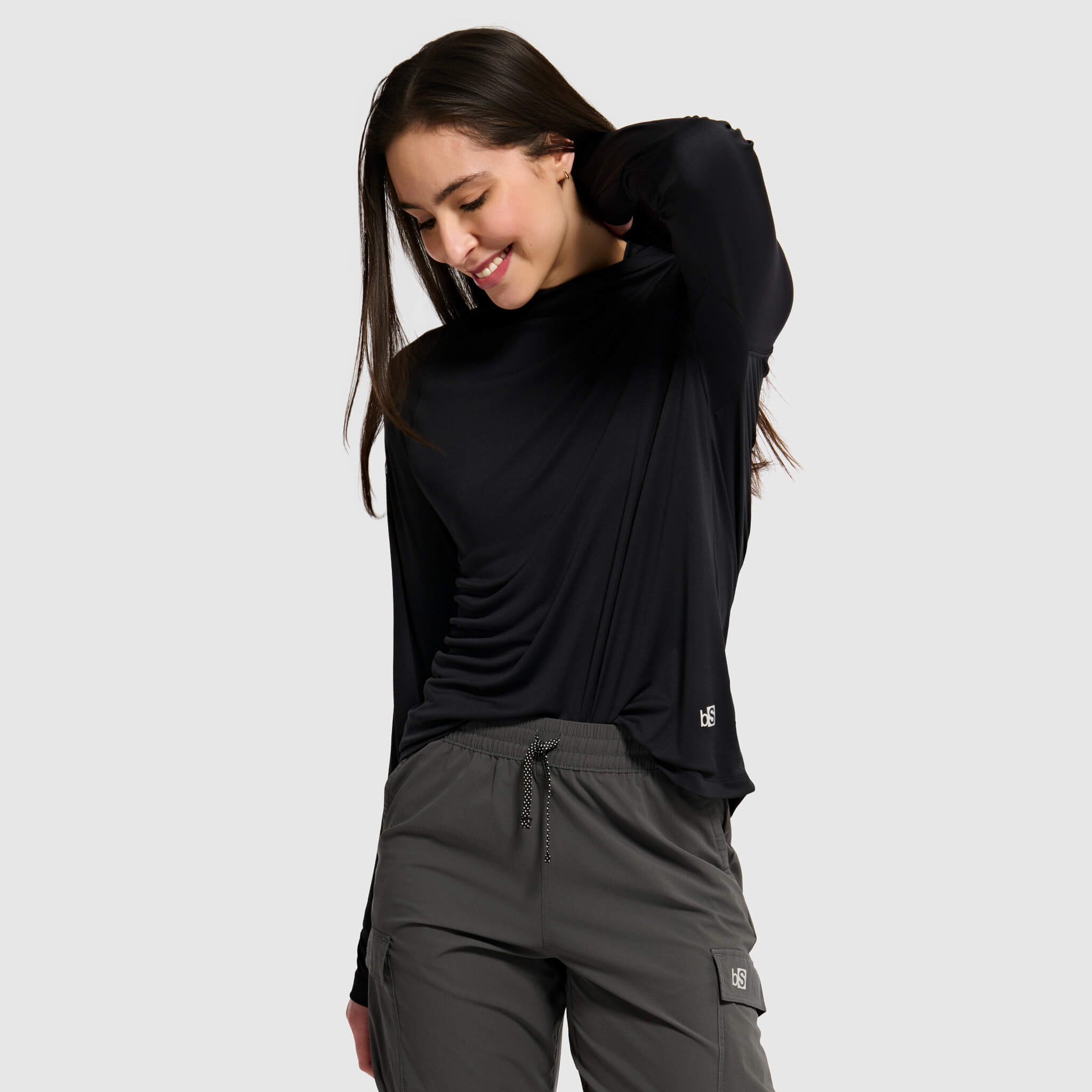 Women's Brackish Hoodie BlackStrap #color_black